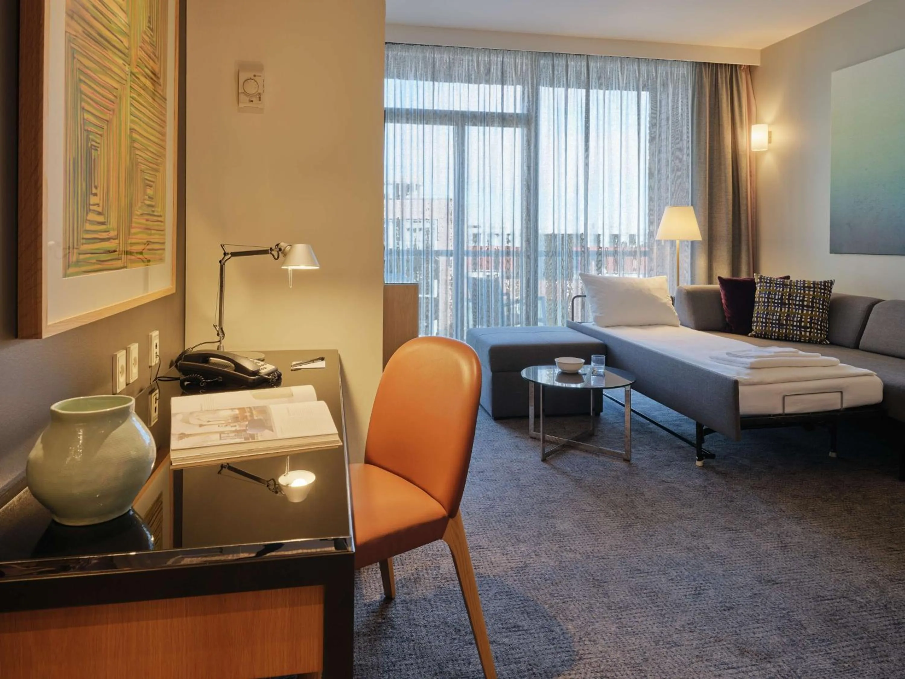 Seating area, Bed in Adina Apartment Hotel Copenhagen