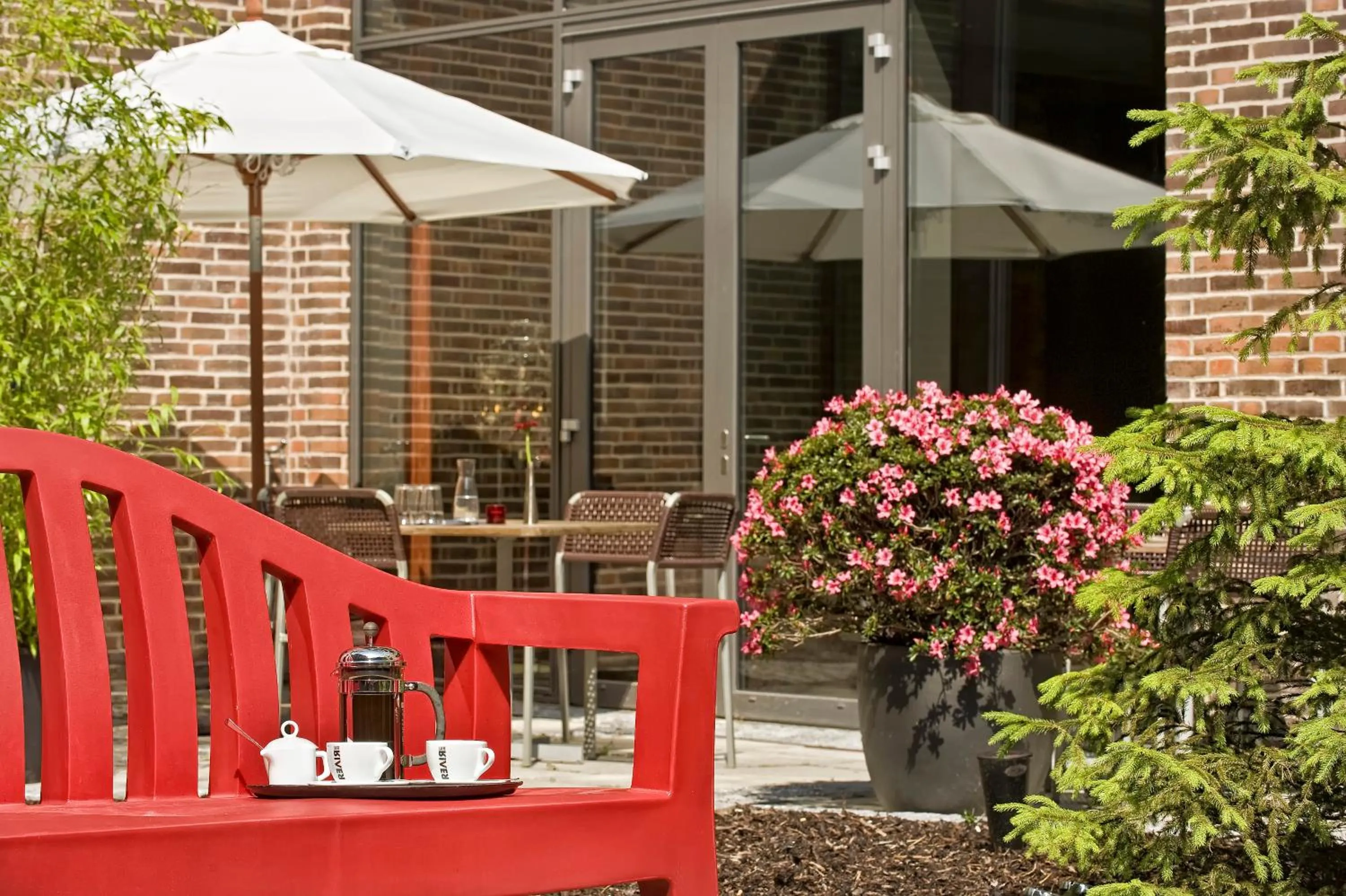 Patio in Adina Apartment Hotel Copenhagen