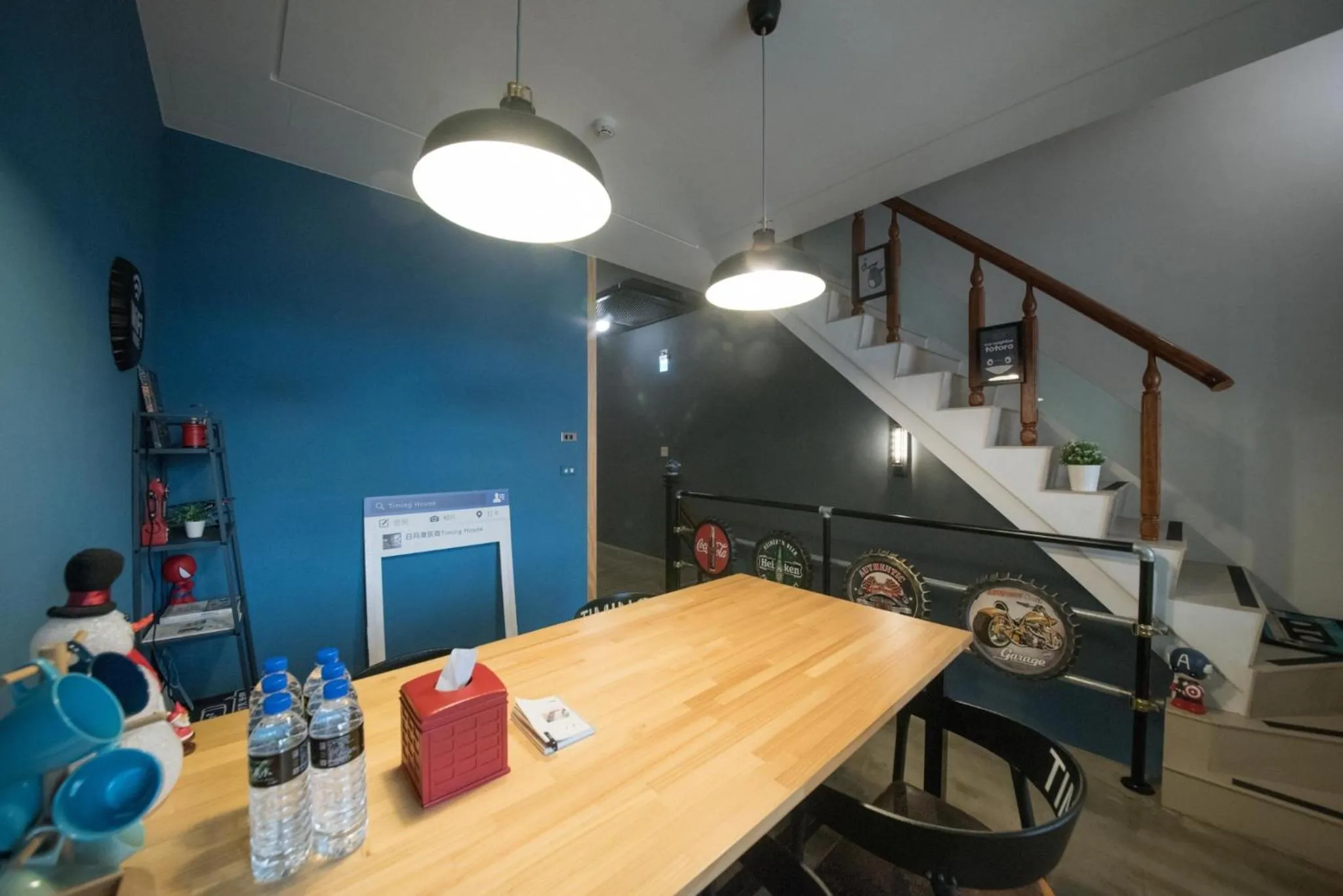 Seating area in Timing House