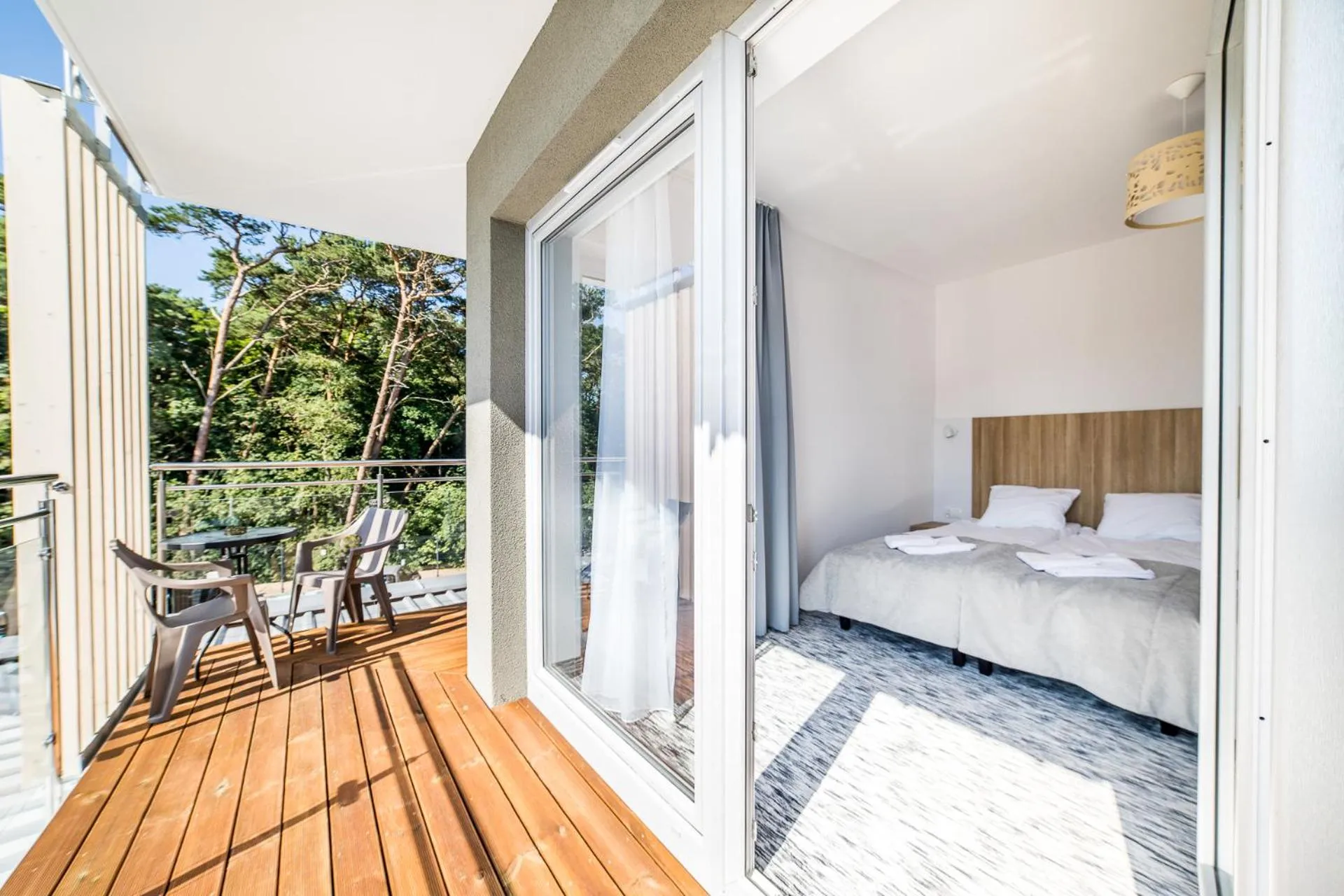 Balcony/Terrace, Bed in WYDMA Resort Medi & SPA - Normobaria