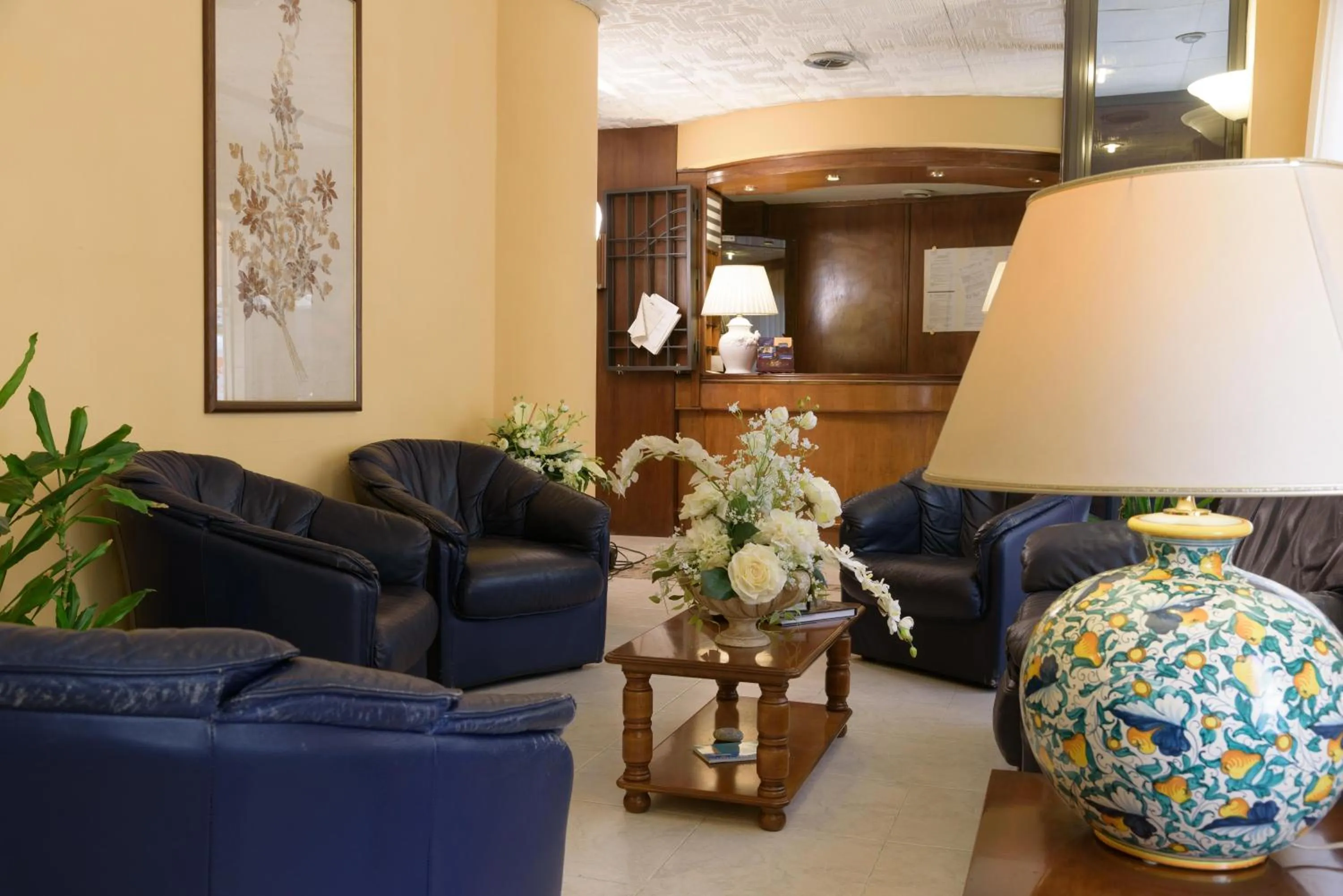 Communal lounge/ TV room in Hotel Morchio Mhotelsgroup