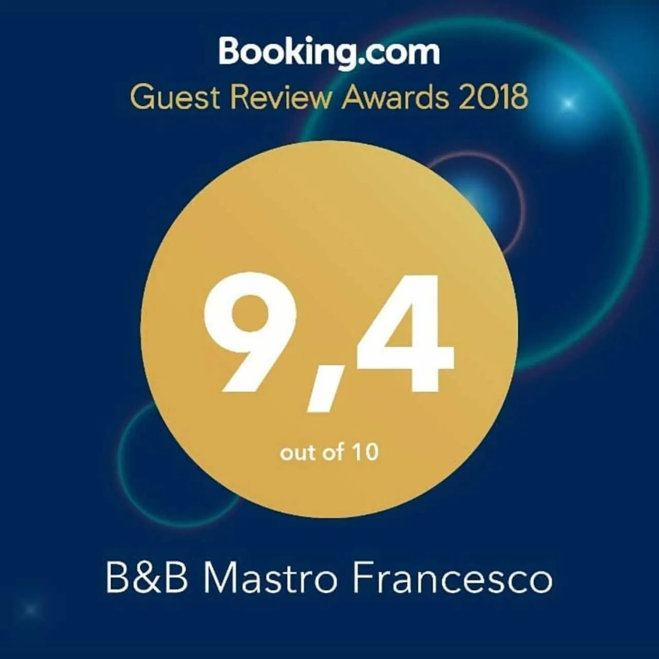 Certificate/Award in B&B Mastro Francesco