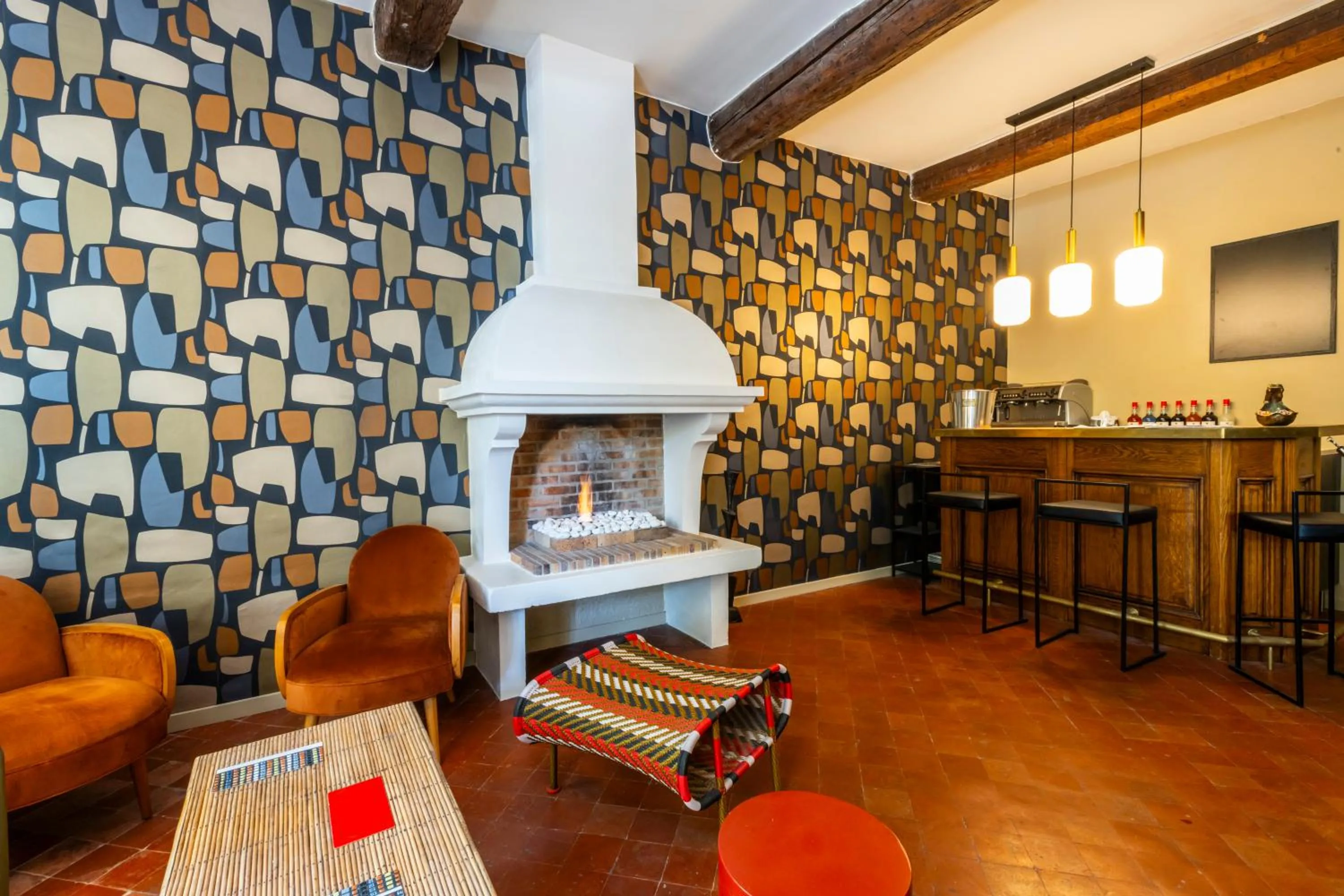 Lounge or bar in Hotel Burrhus