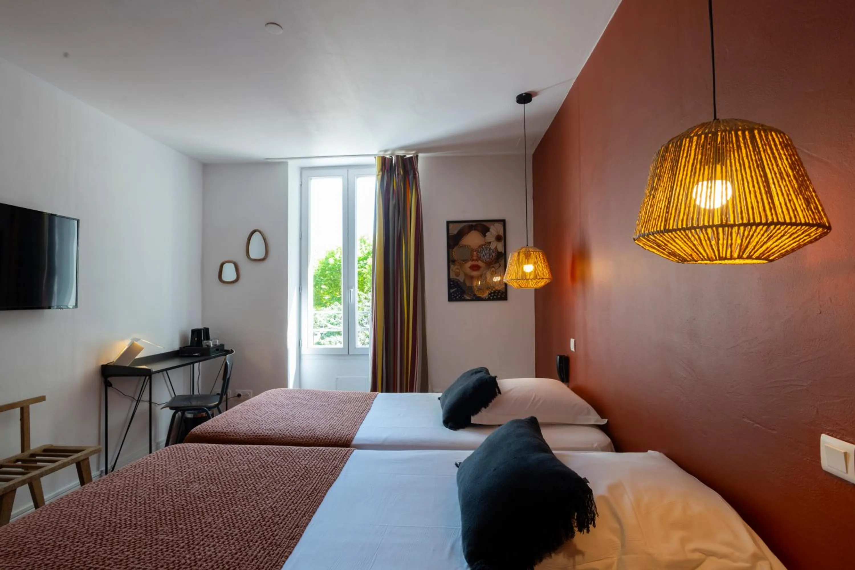 Bed in Hotel Burrhus