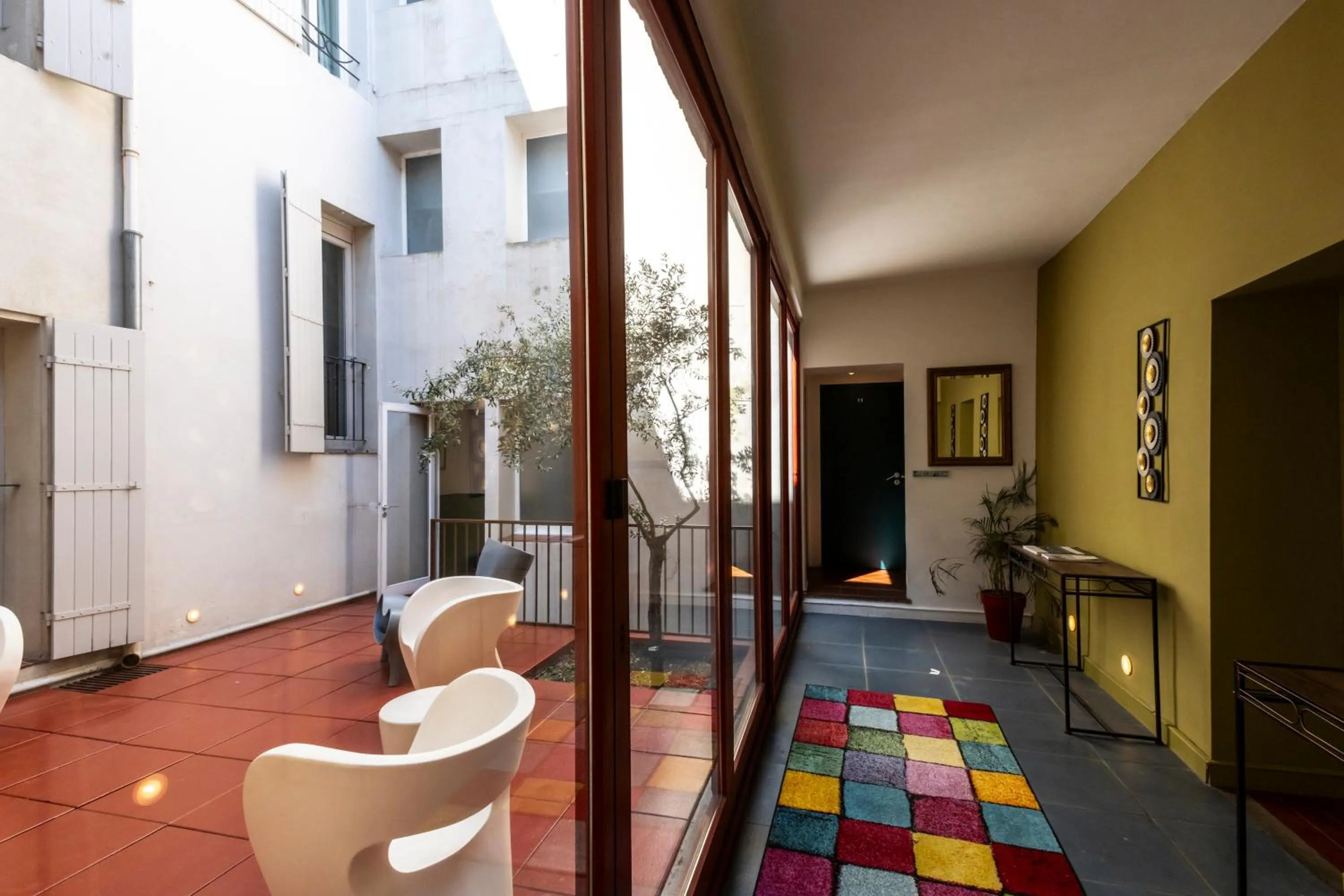 Patio in Hotel Burrhus