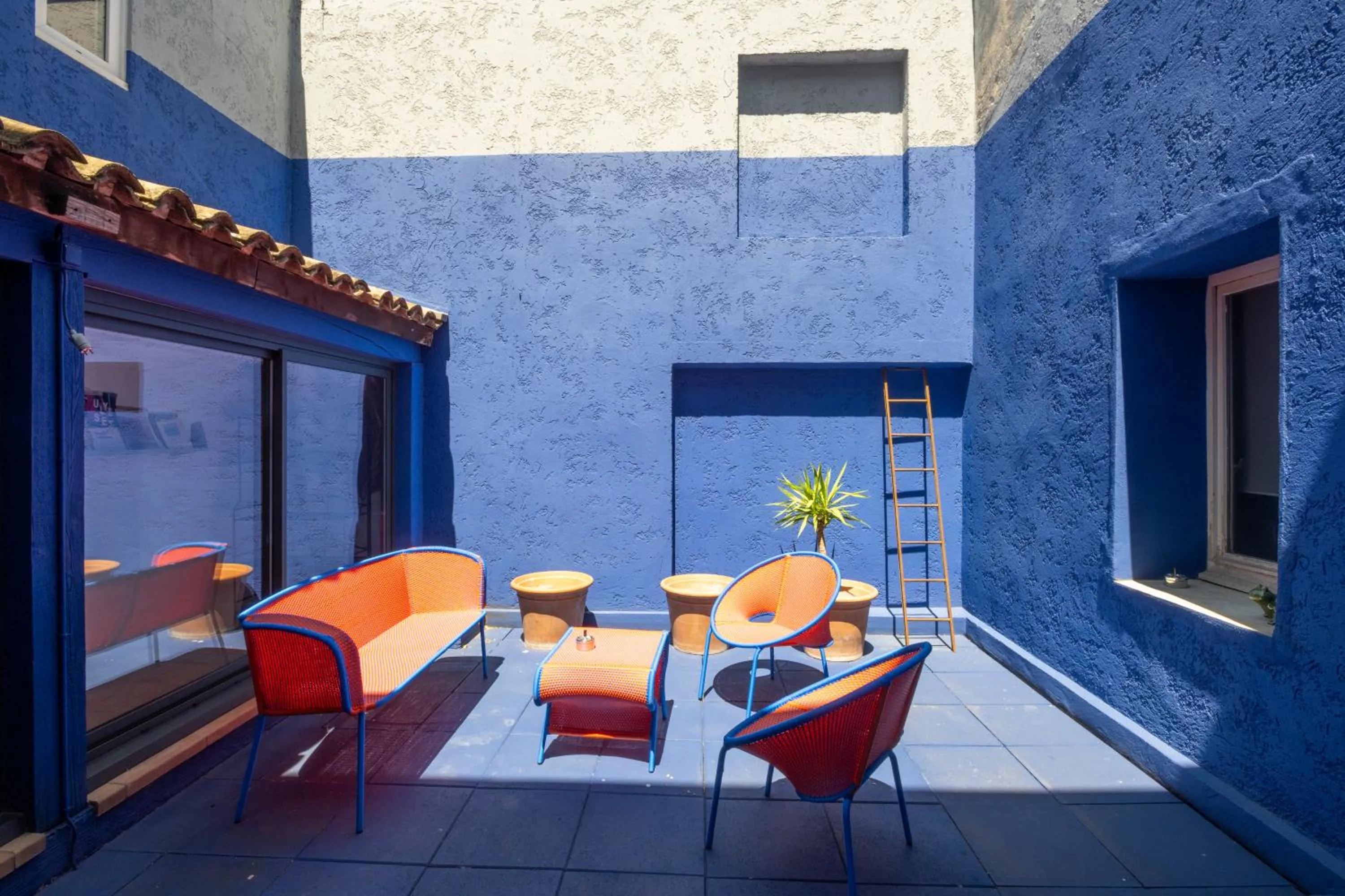 Patio in Hotel Burrhus