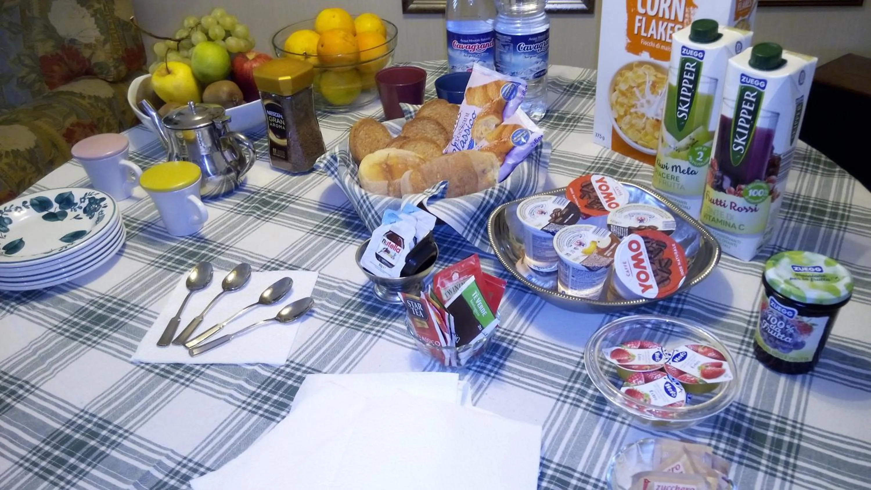 Food and drinks in B&B Pisani