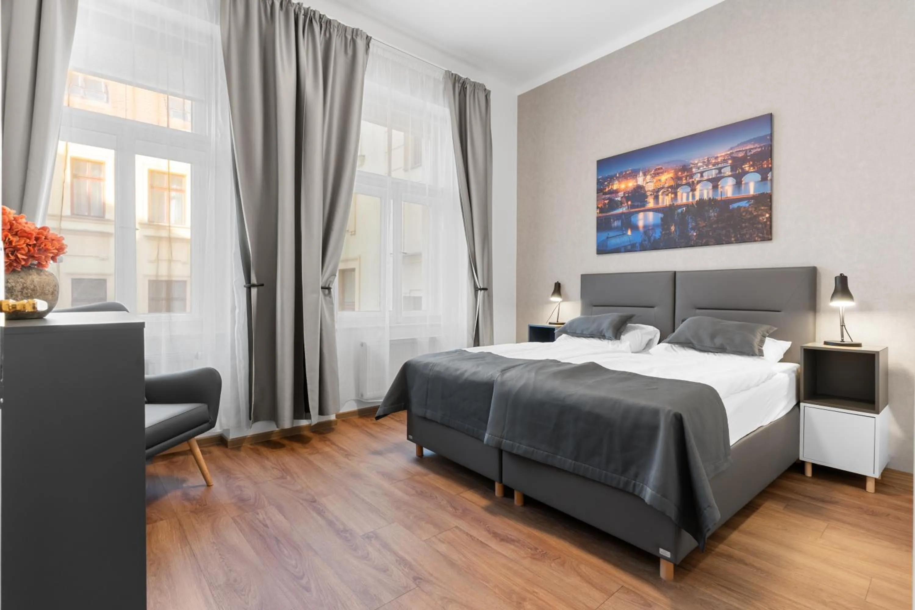 Living room, Bed in Residence St Havel Prague Old Town