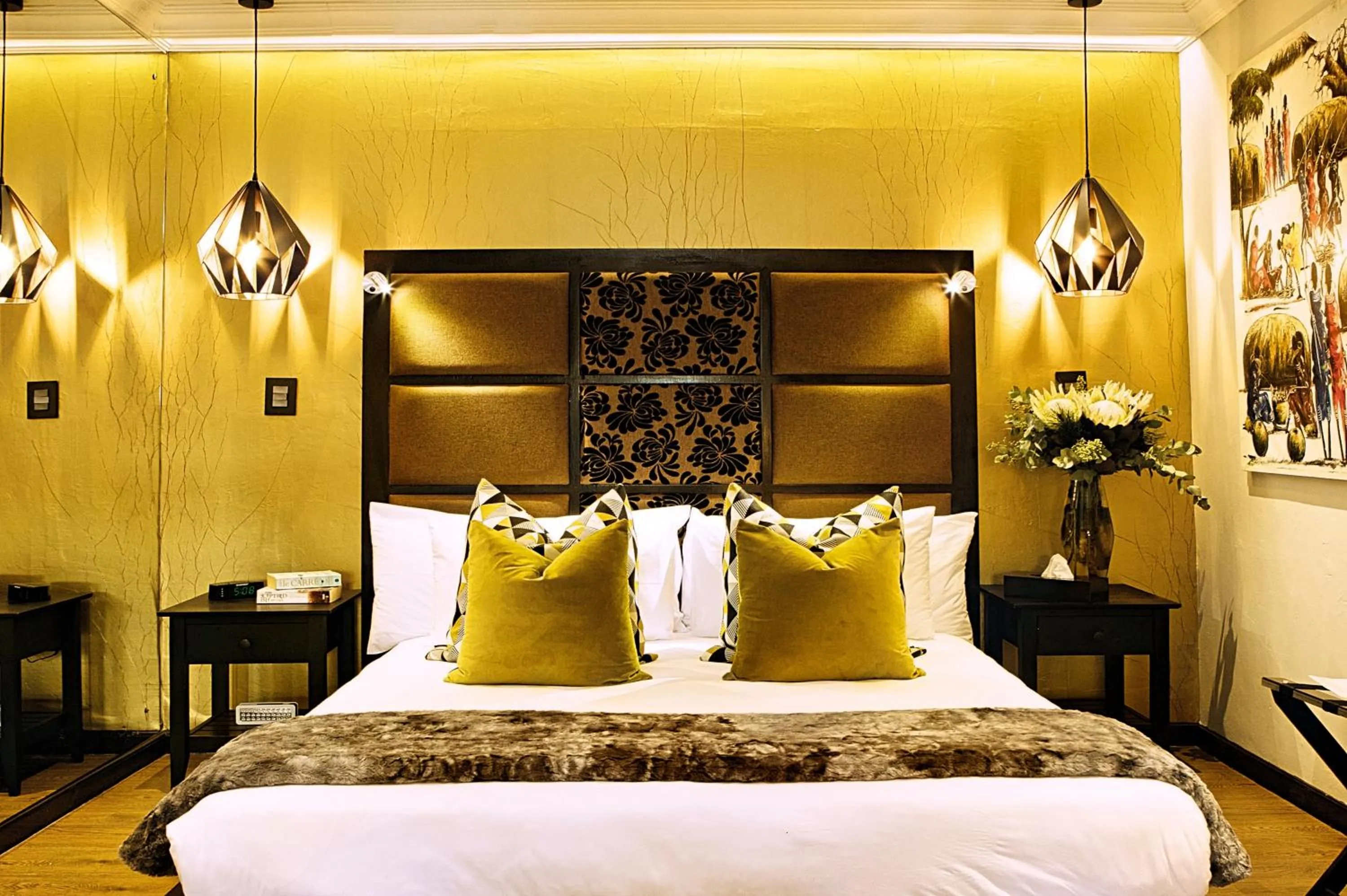 Bed in Kgarebana Boutique Guesthouse