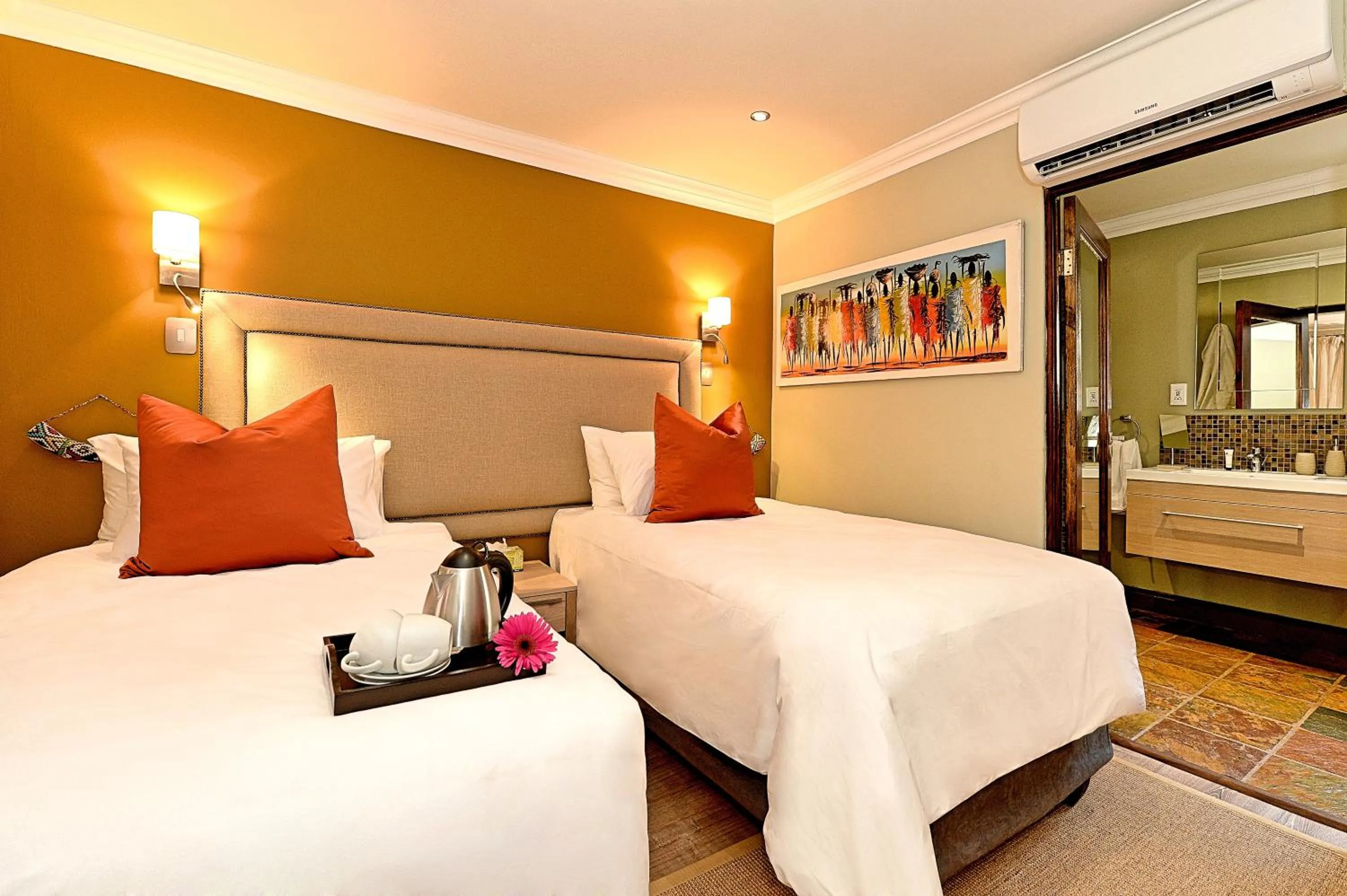 Bed in Kgarebana Boutique Guesthouse