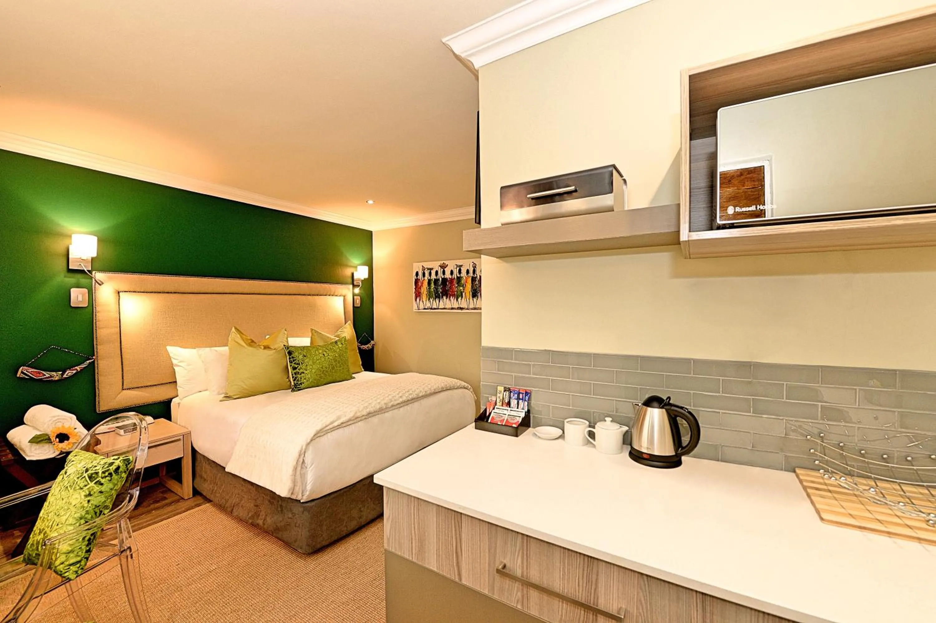 Coffee/tea facilities, Bed in Kgarebana Boutique Guesthouse