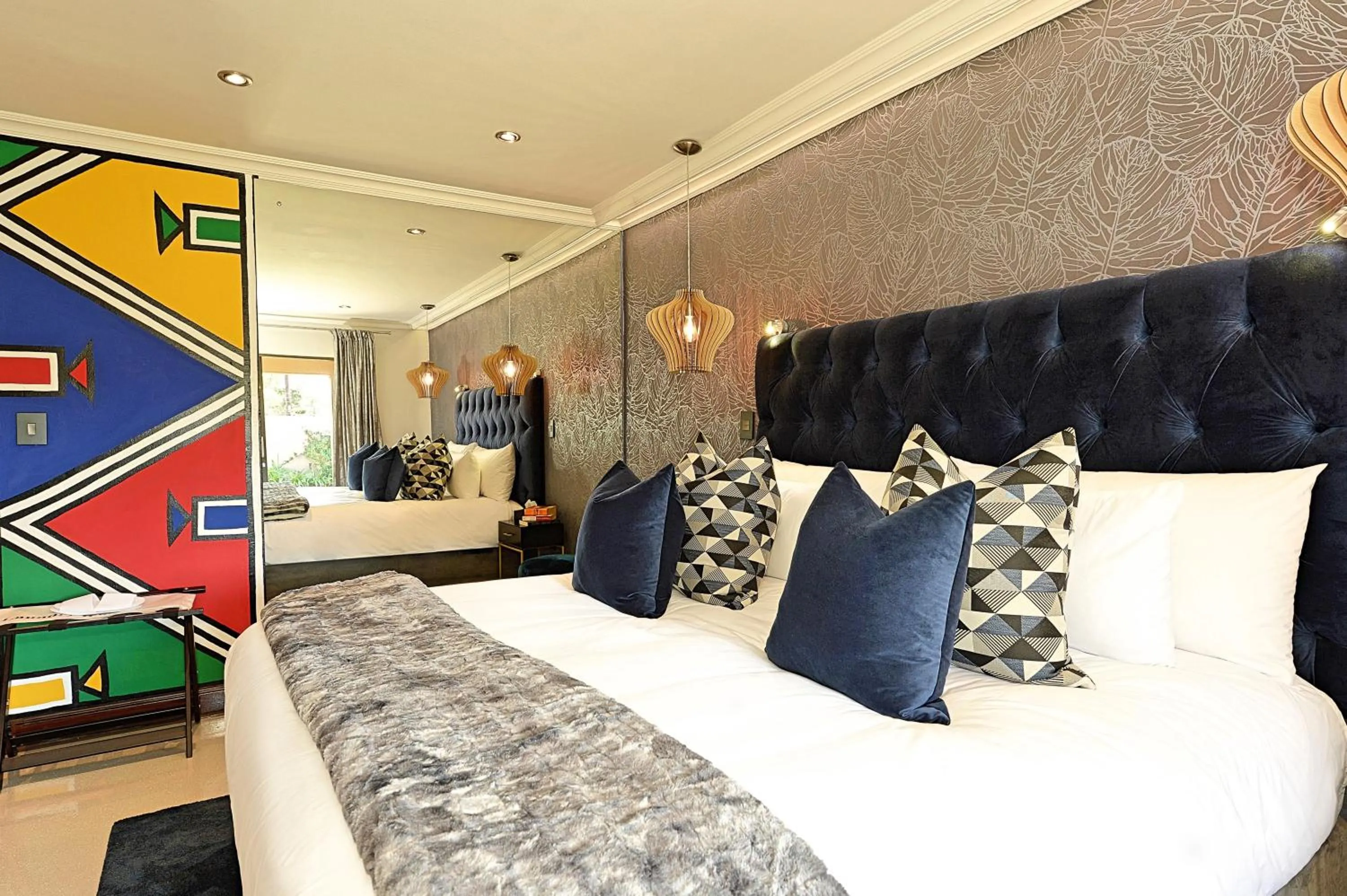 Bed in Kgarebana Boutique Guesthouse