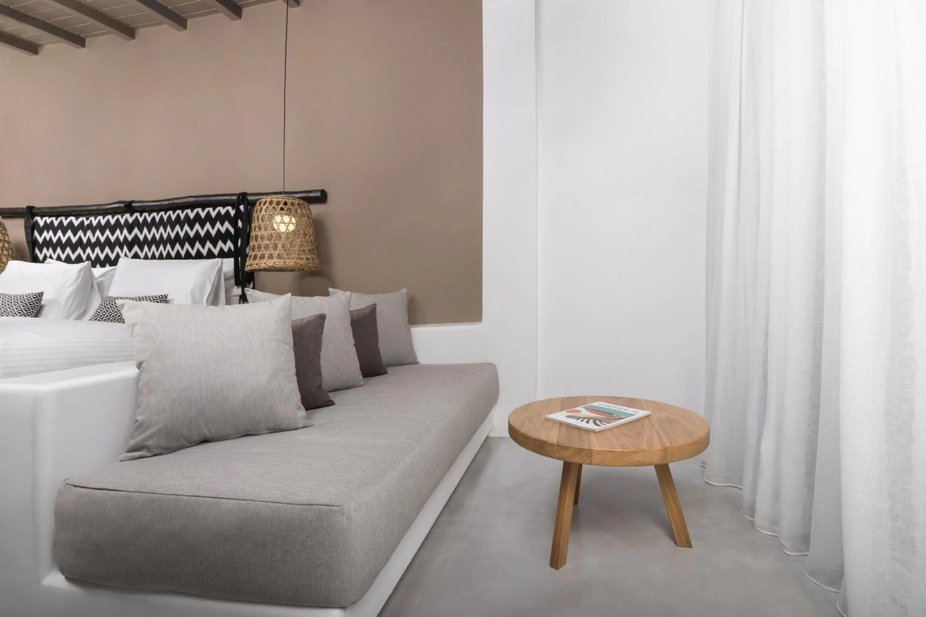 Seating area, Bed in My Mykonos Hotel