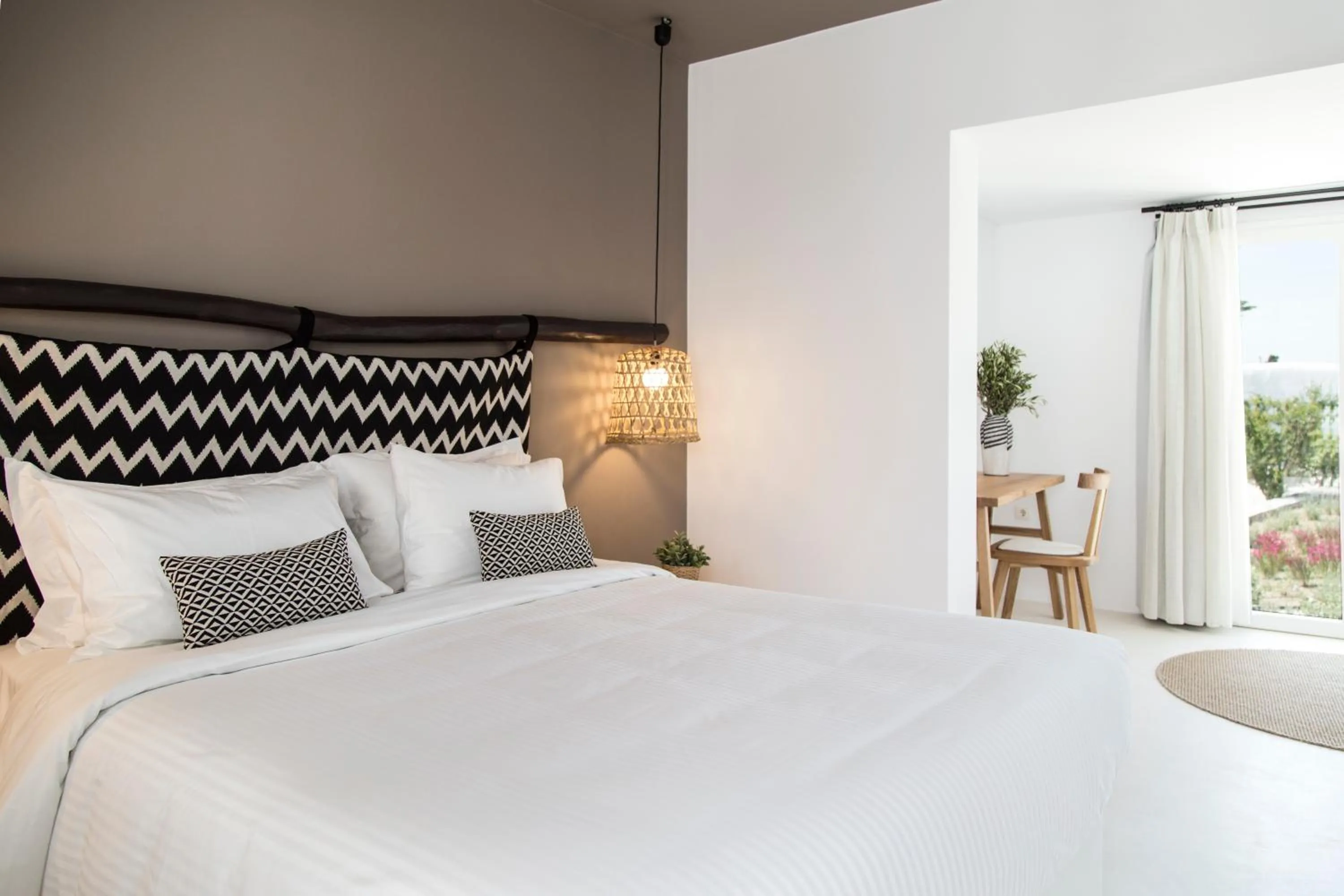 Bed in My Mykonos Hotel