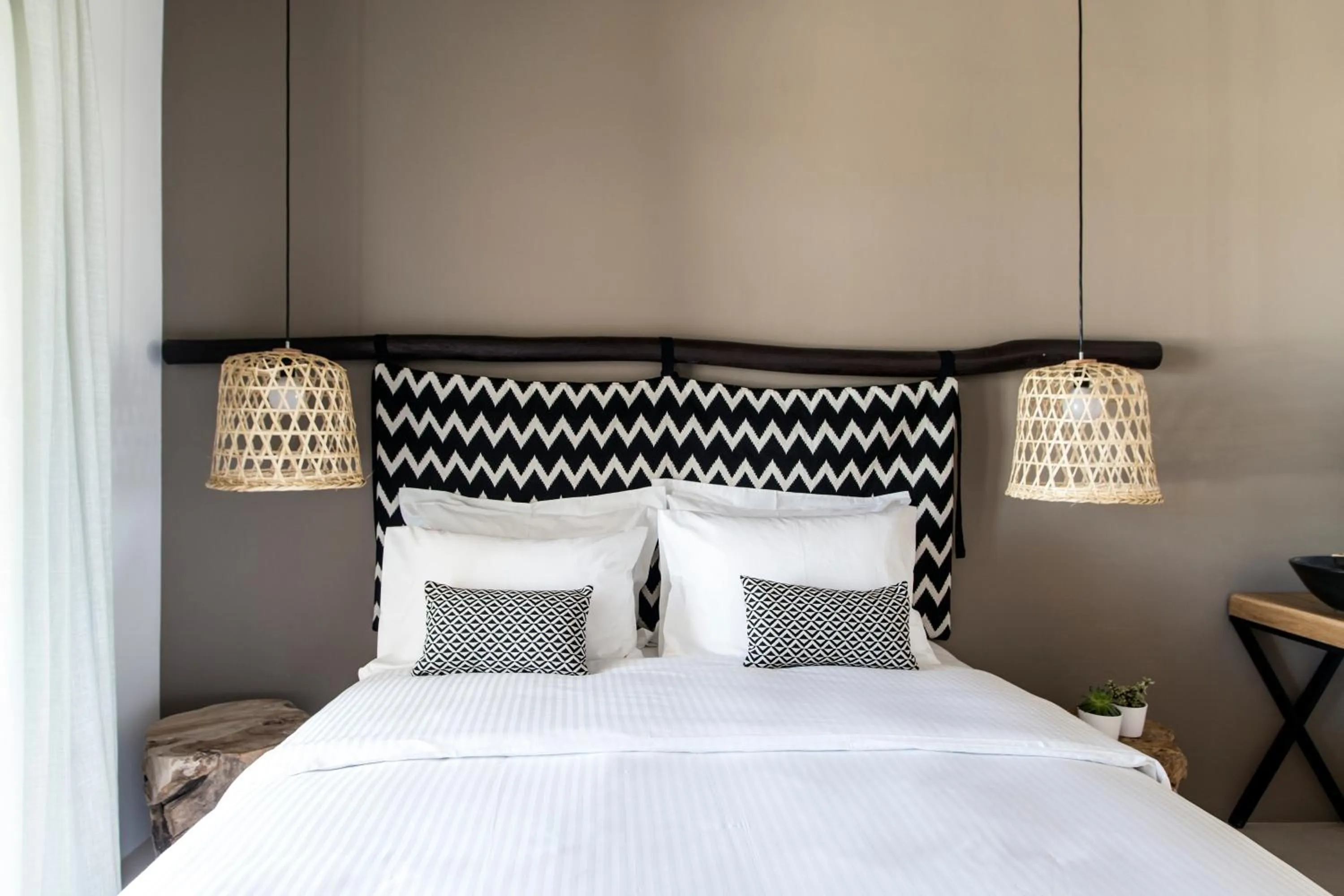 Bed in My Mykonos Hotel