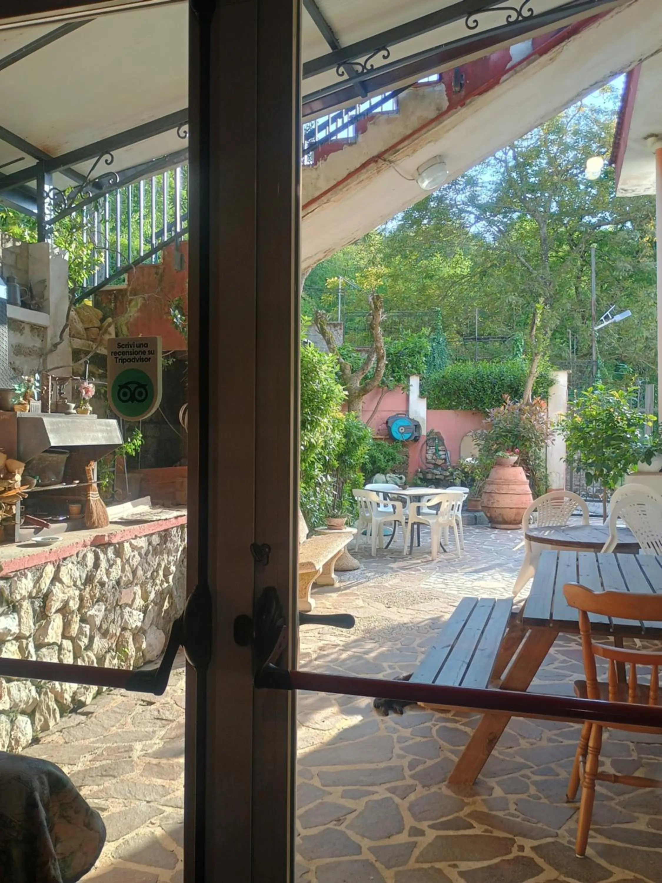 Garden in B&b Fabra Casa Mia e non solo