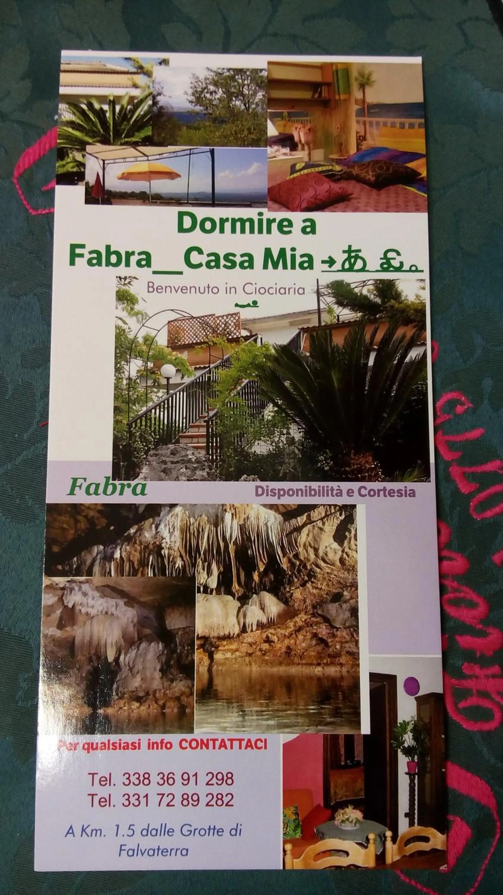 Text overlay in B&b Fabra Casa Mia e non solo