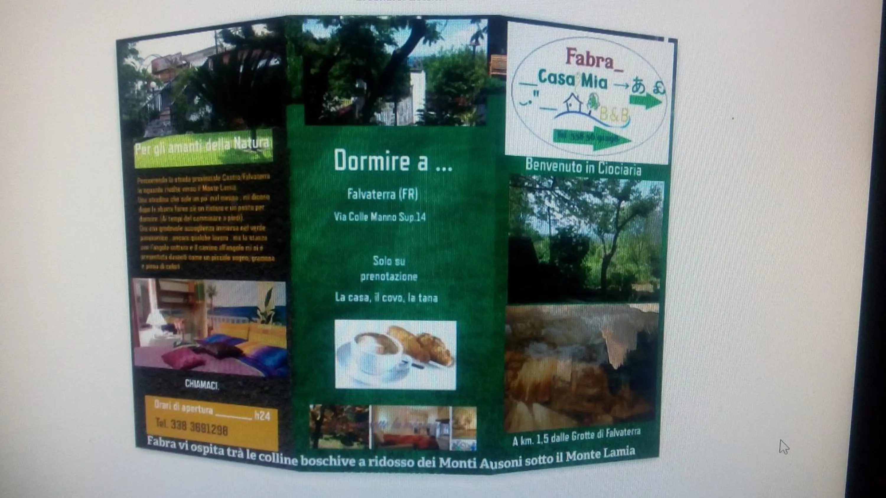 Text overlay in B&b Fabra Casa Mia e non solo