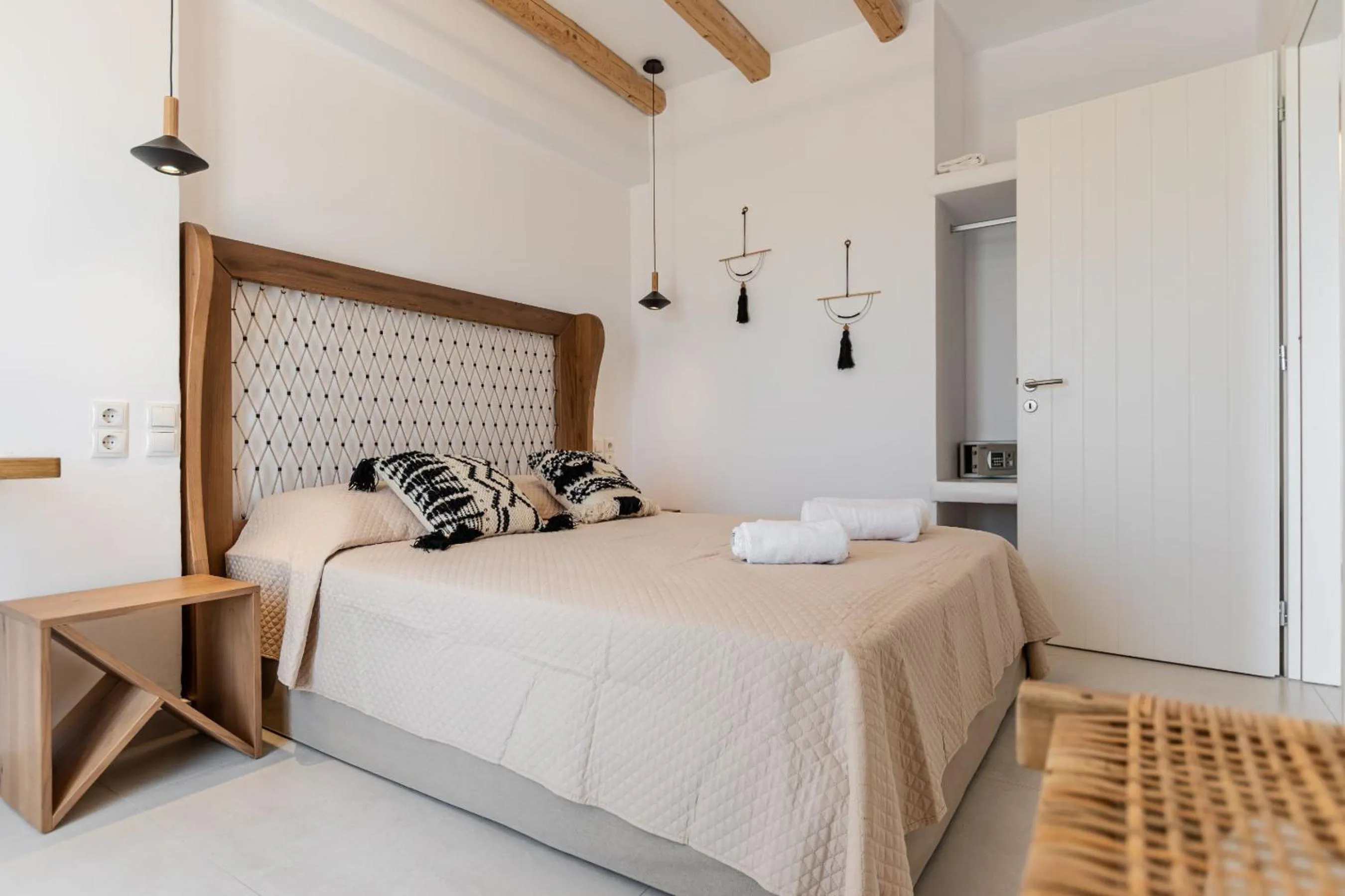 Bed in Birikos Hotel & Suites