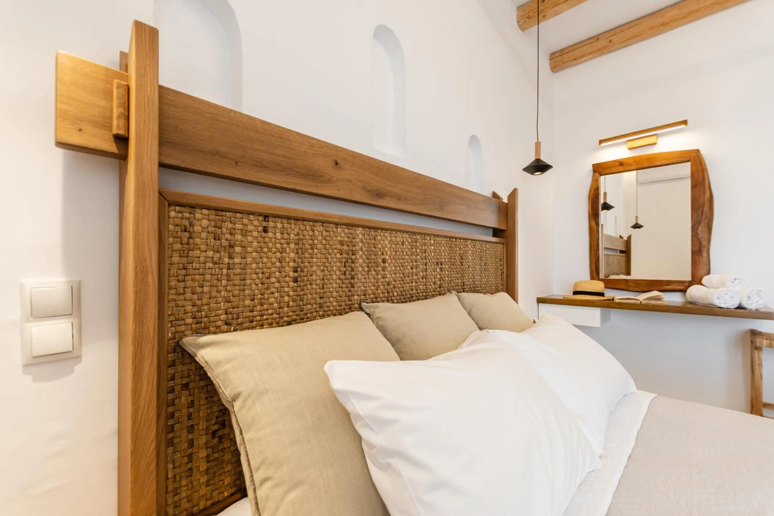 Bed in Birikos Hotel & Suites