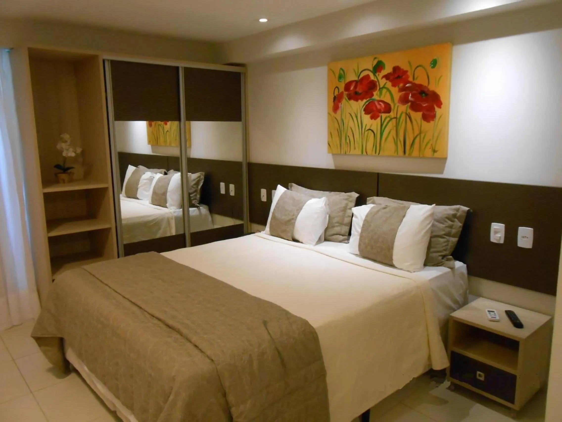 Bed in Tabatinga Residence Apart Hotel