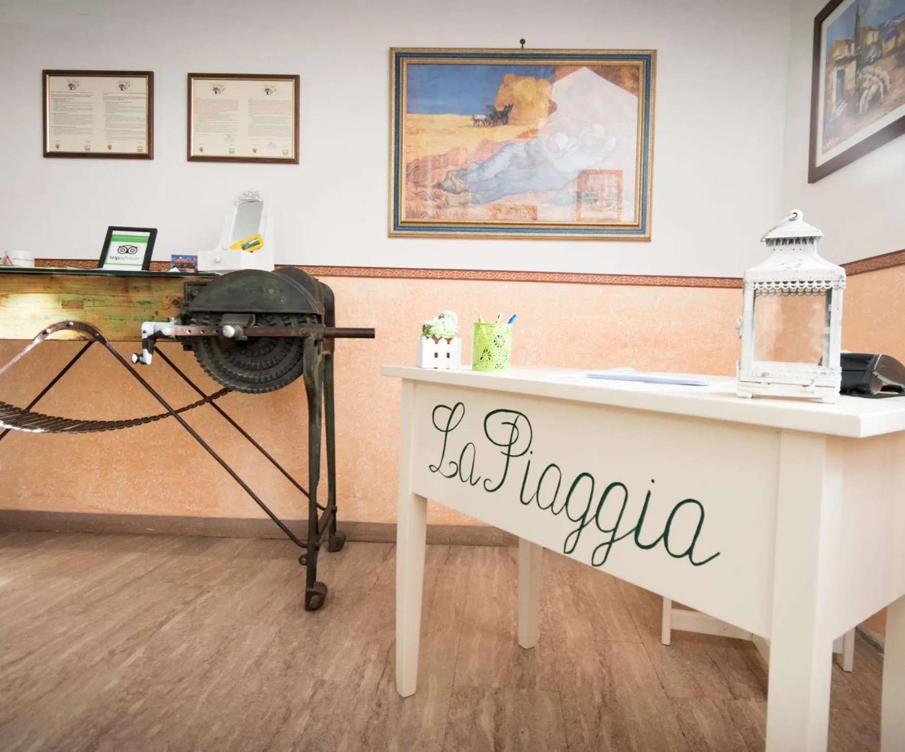 Lobby or reception in La Piaggia