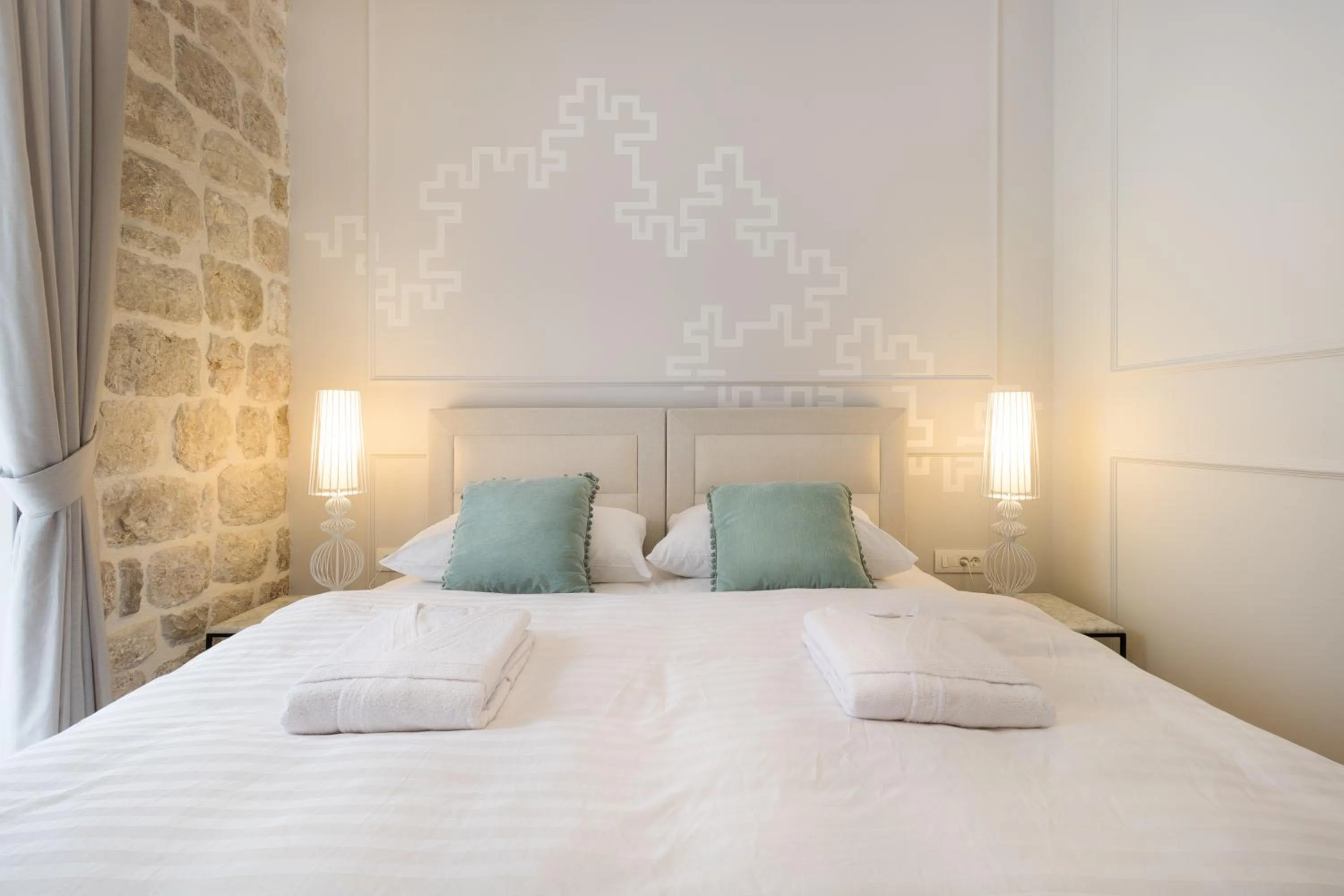 Decorative detail, Bed in Guest House Forty-Four