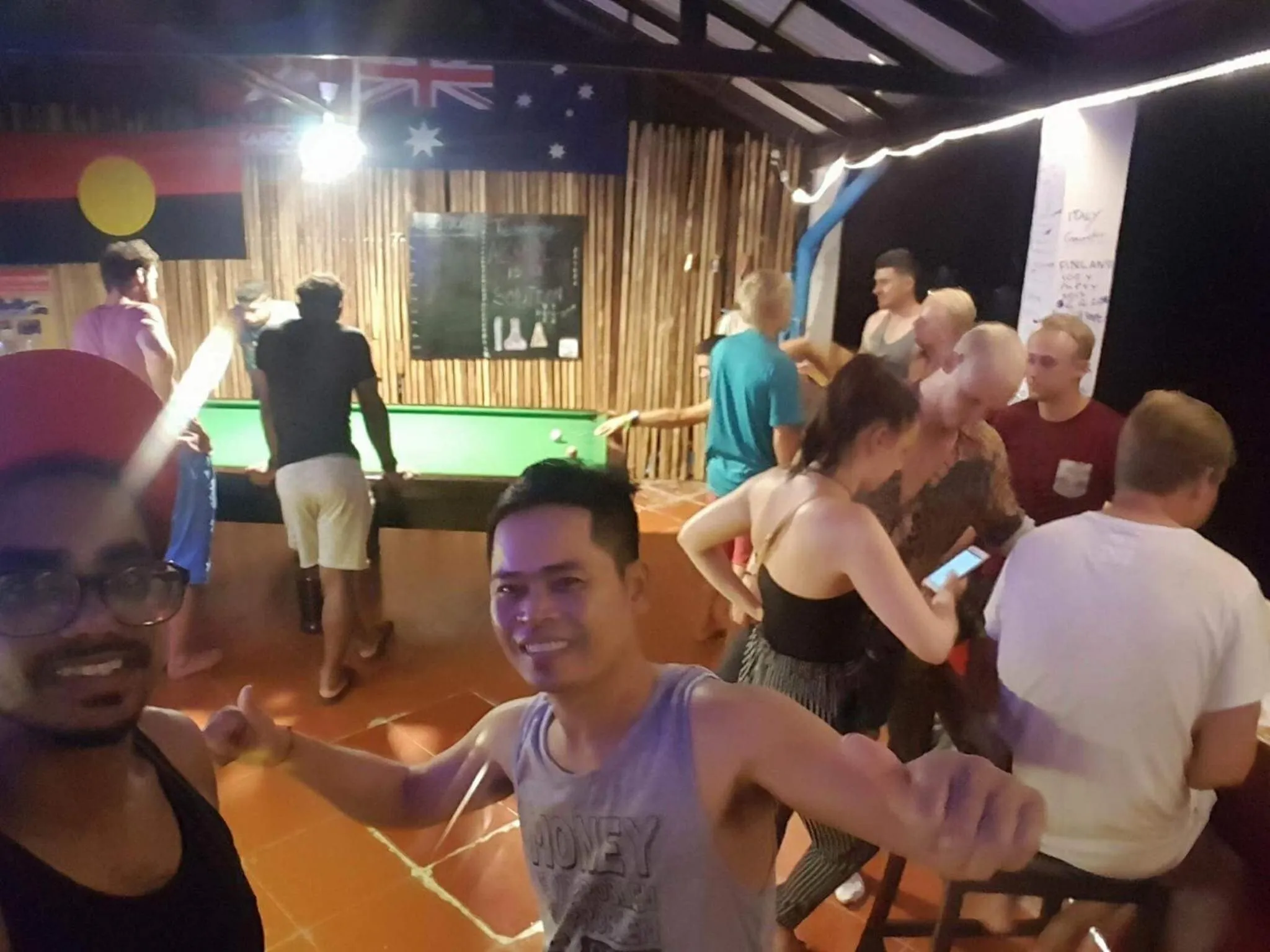 group of guests in Good Morning Kampot