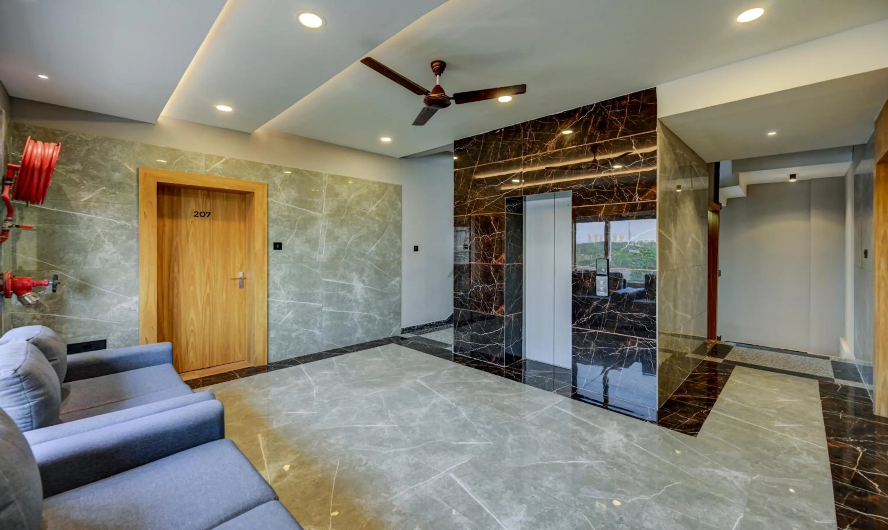 Seating area in Treebo Aasma Downtown