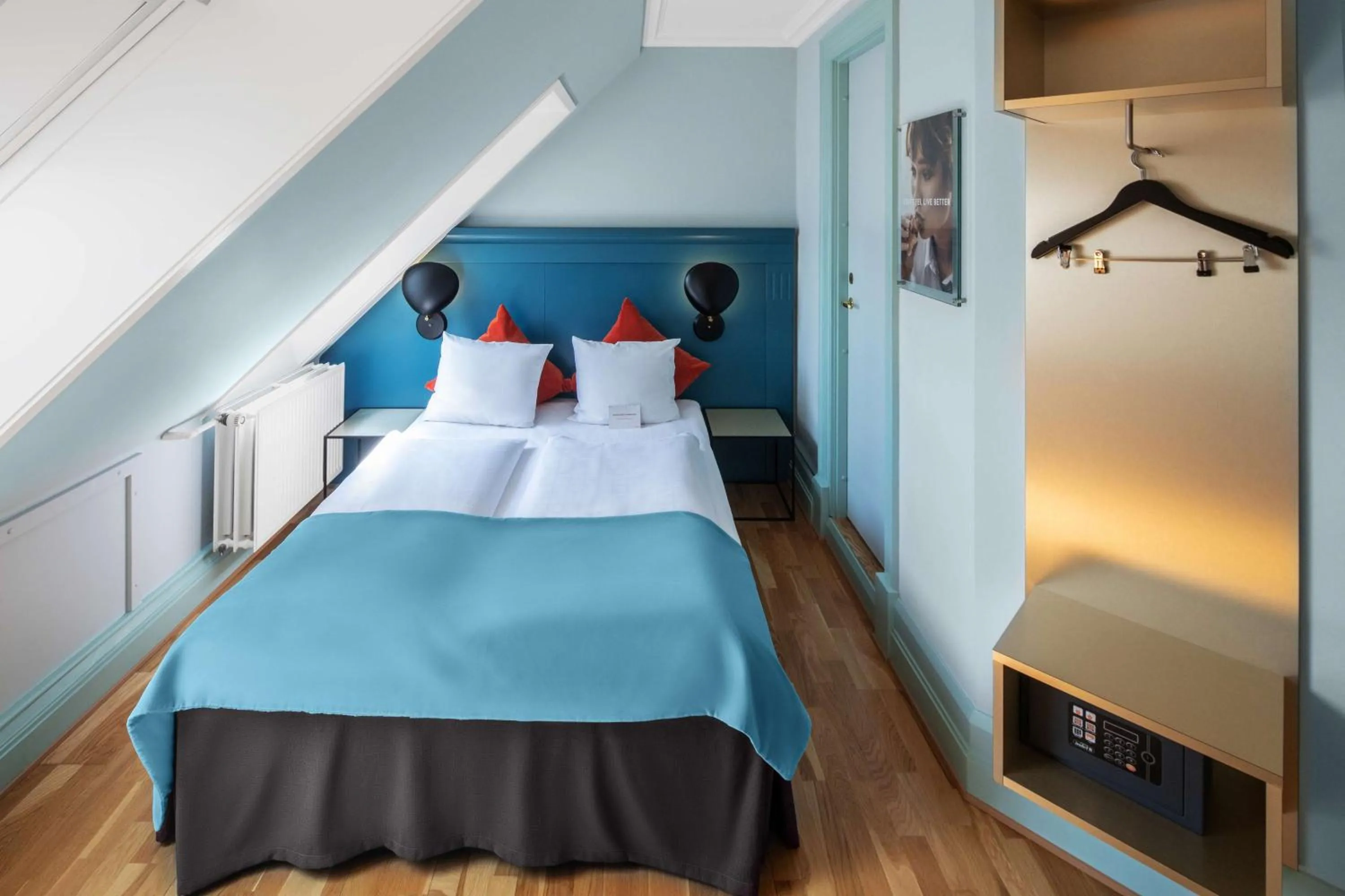 Bedroom, Bed in Scandic Webers