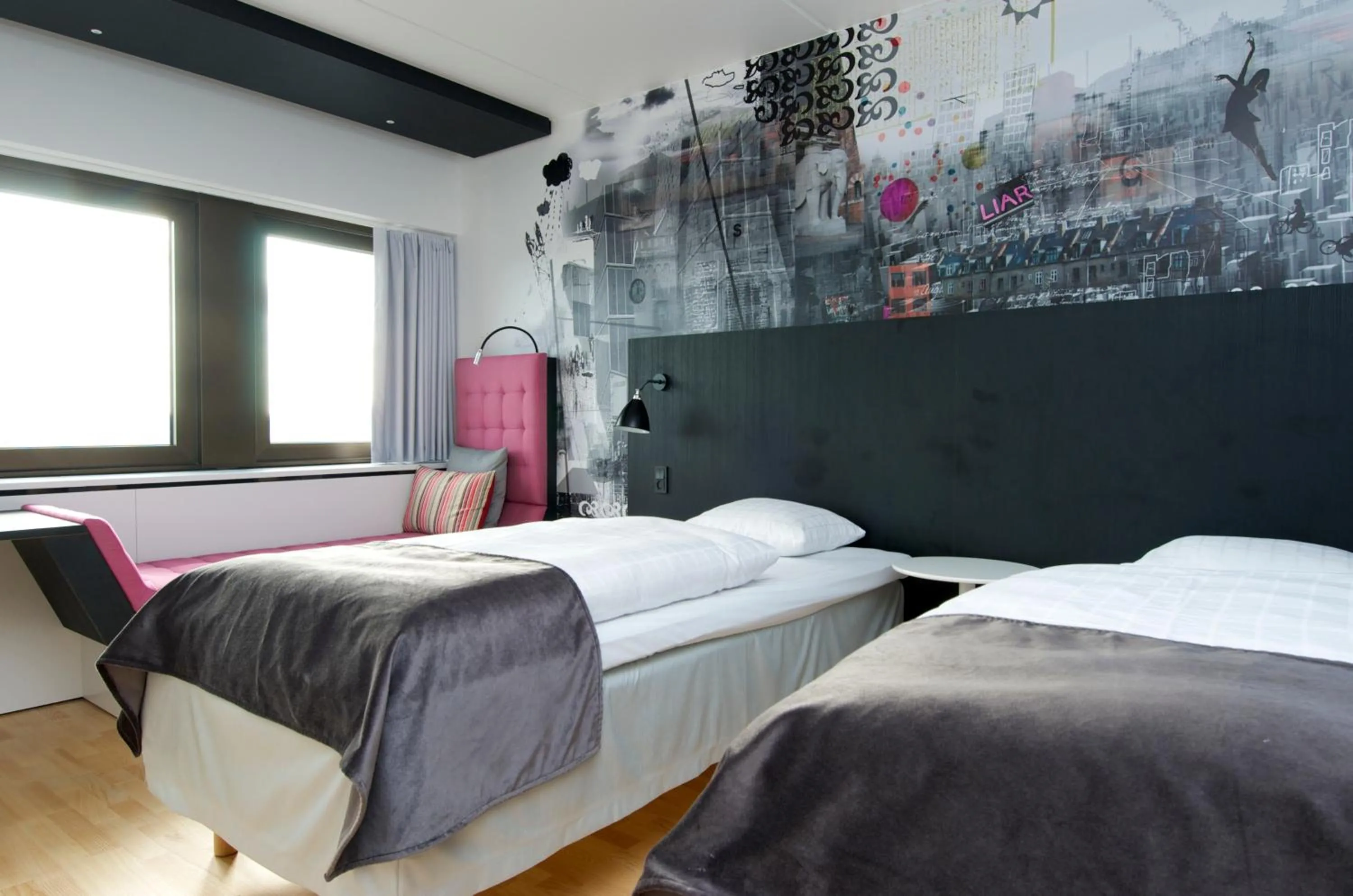 Bed in Scandic Copenhagen