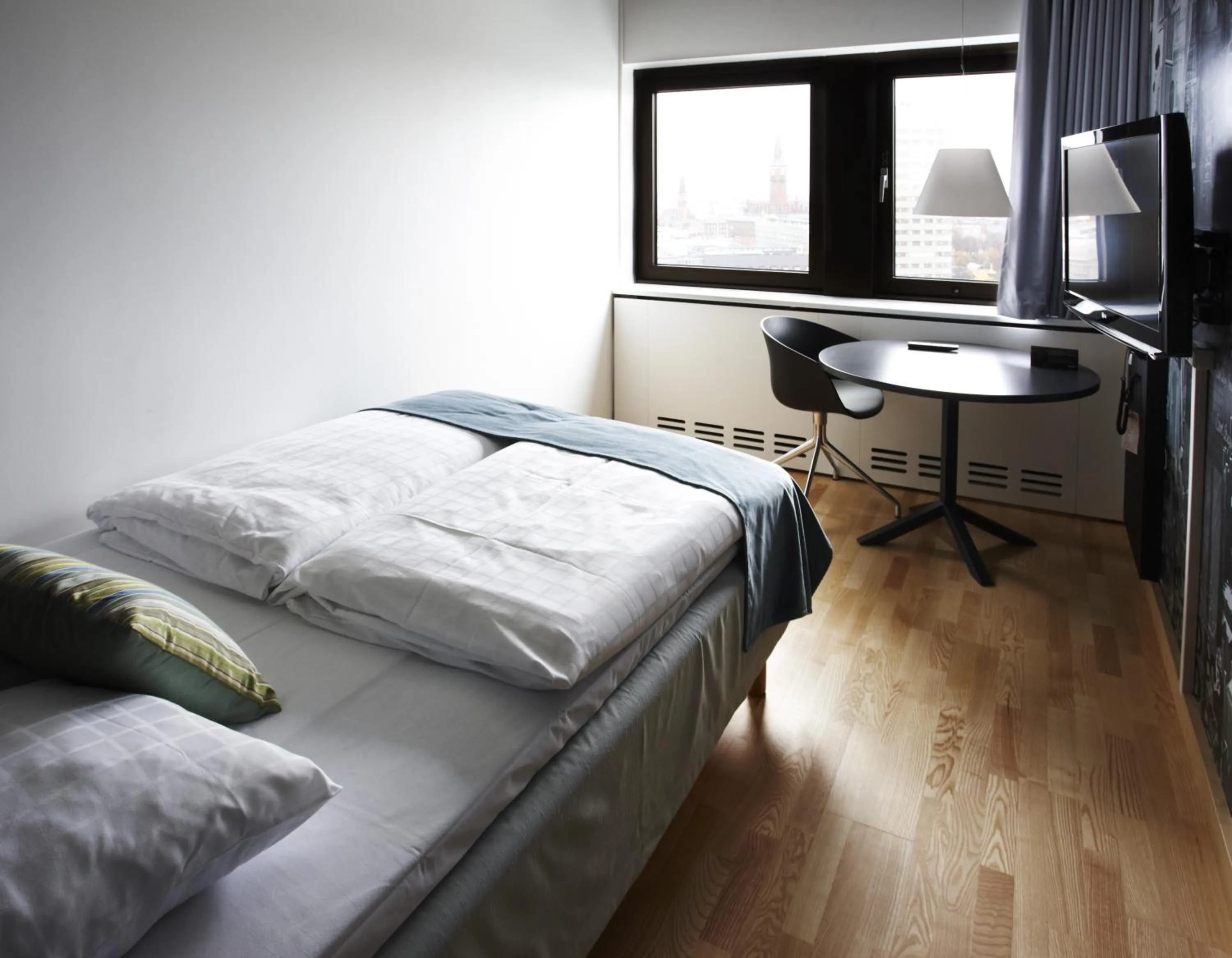 Bed in Scandic Copenhagen