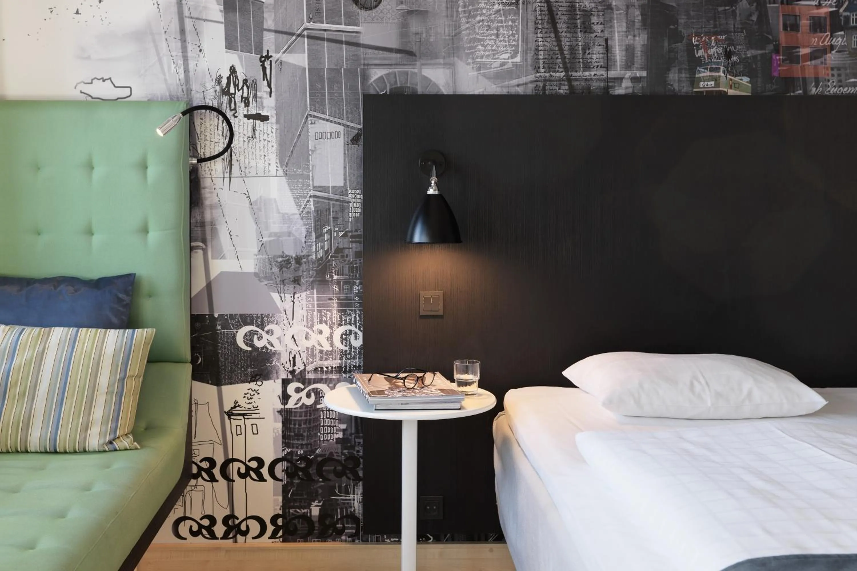 Bed in Scandic Copenhagen