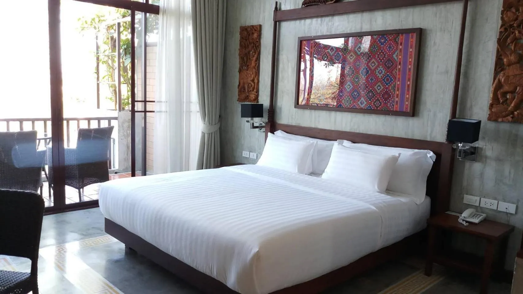 Bed in Bansaeo Garden and Resort