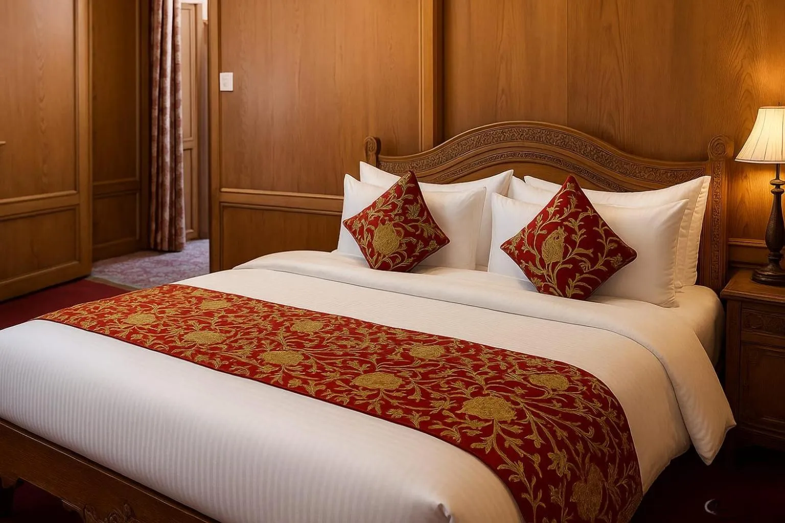 Bed in Nazneen Group Of Houseboats