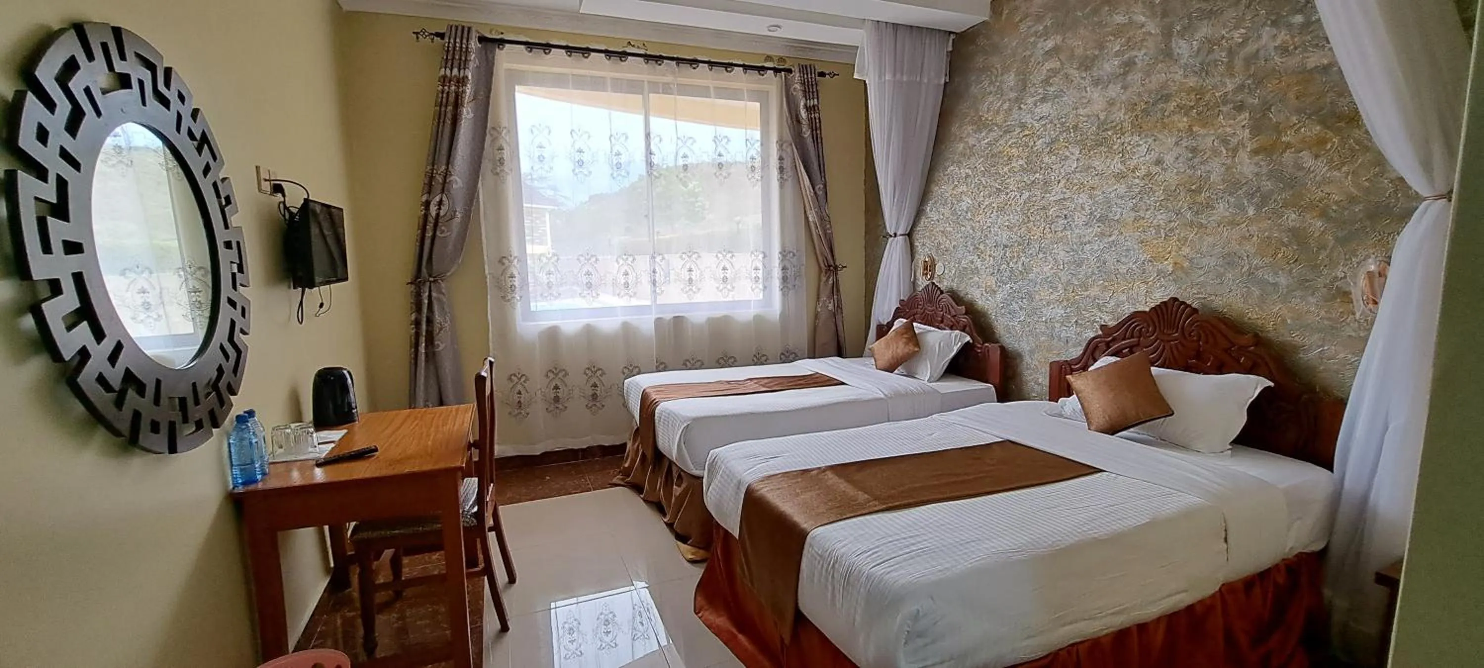 Bed in Epashikino Resort & Spa