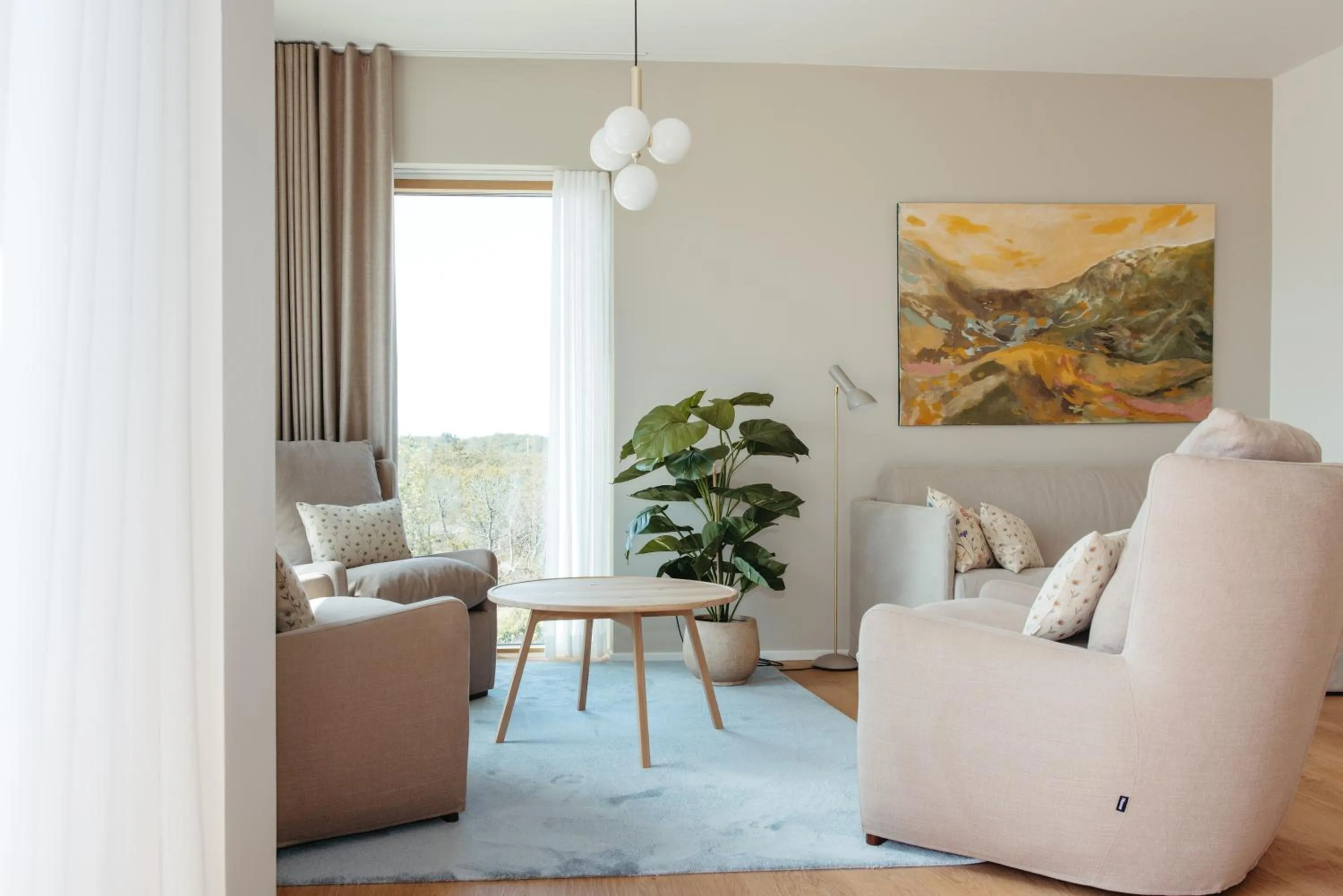 Seating area in Color Hotel Skagen