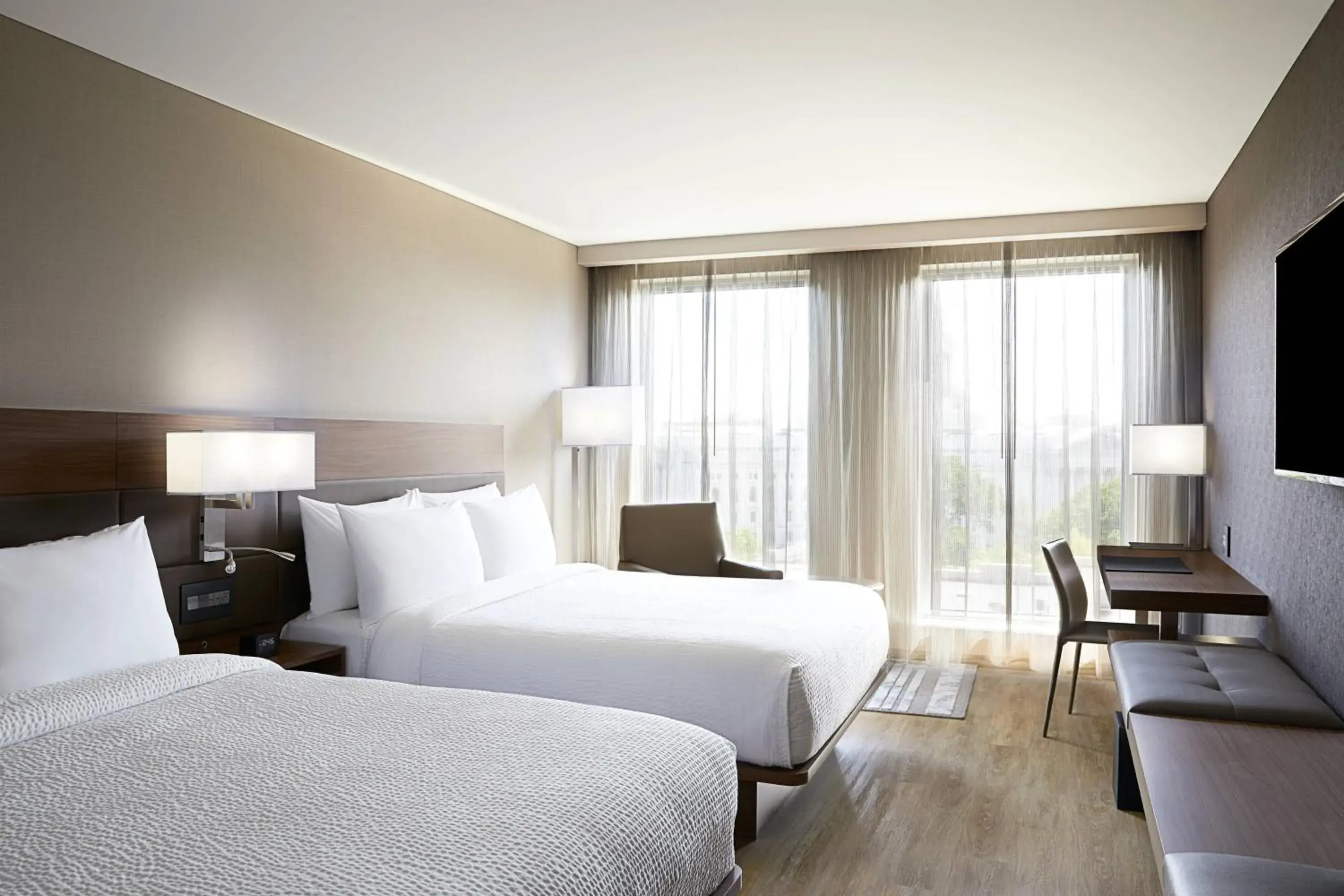 Queen Room with Two Queen Beds in AC Hotel by Marriott Madison Downtown Queen Room with Two Queen Beds in AC Hotel by Marriott Madison Downtown