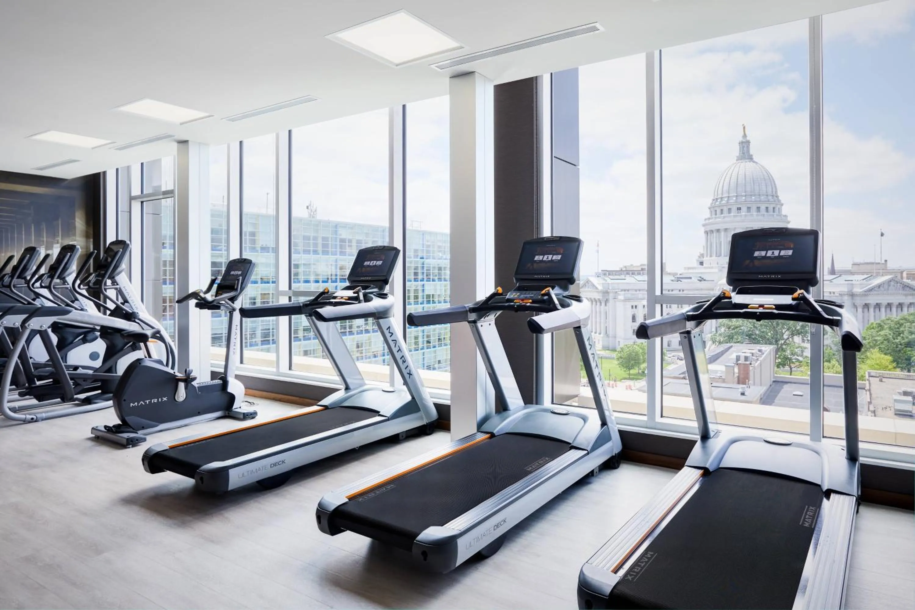 Fitness centre/facilities in AC Hotel by Marriott Madison Downtown