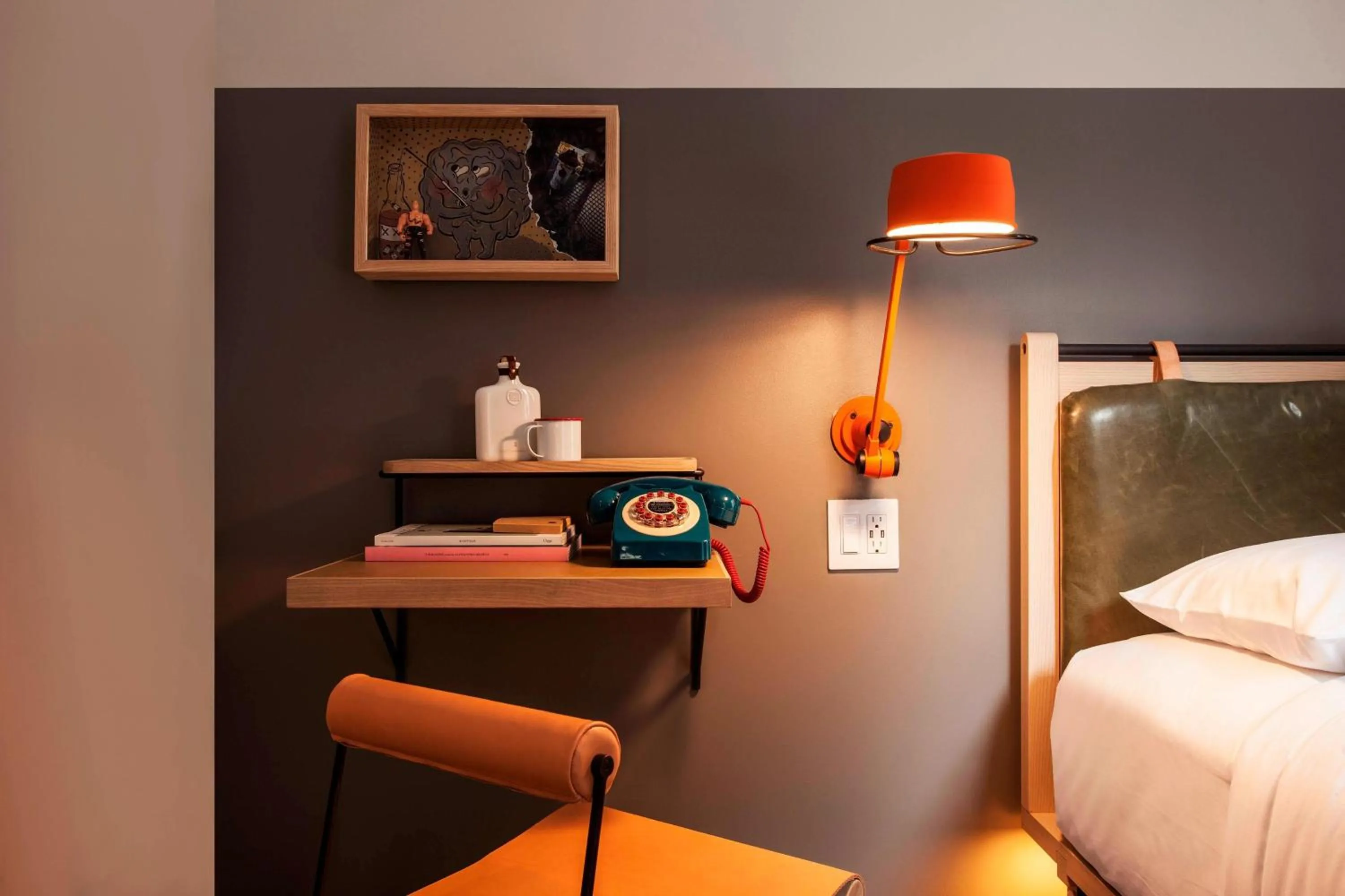 Photo of the whole room, Bed in MOXY NYC Times Square