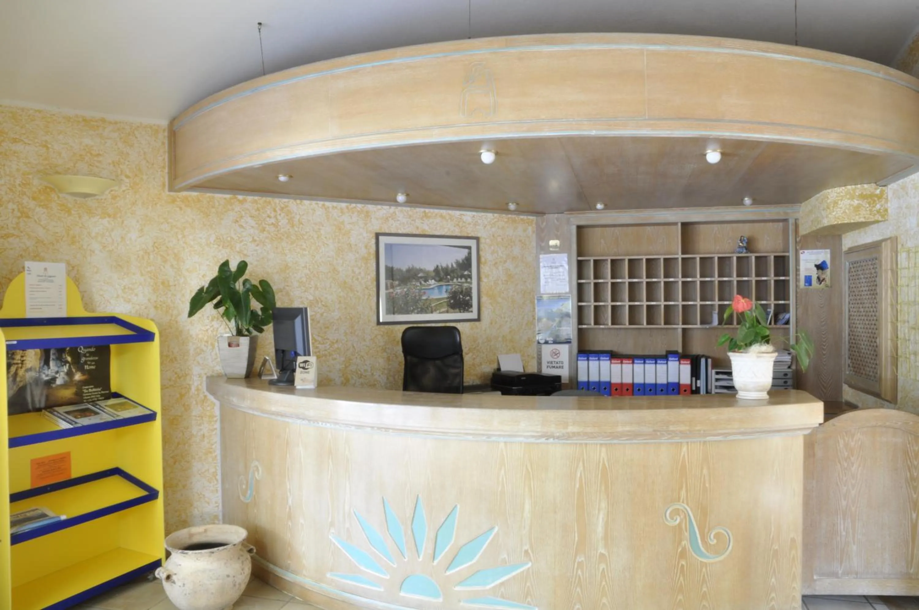 Lobby or reception in Hotel Su Giganti