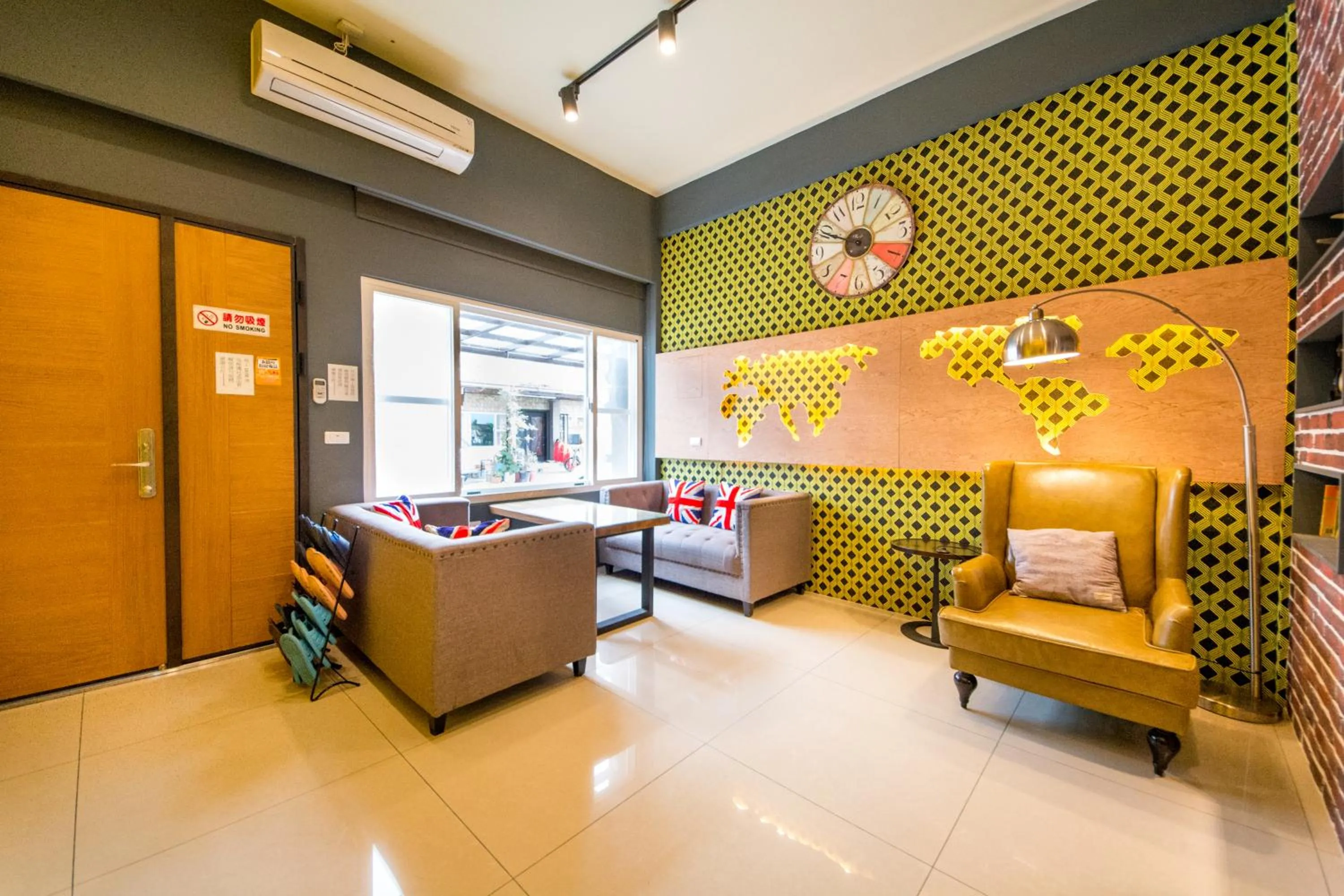 Living room in Tony's house