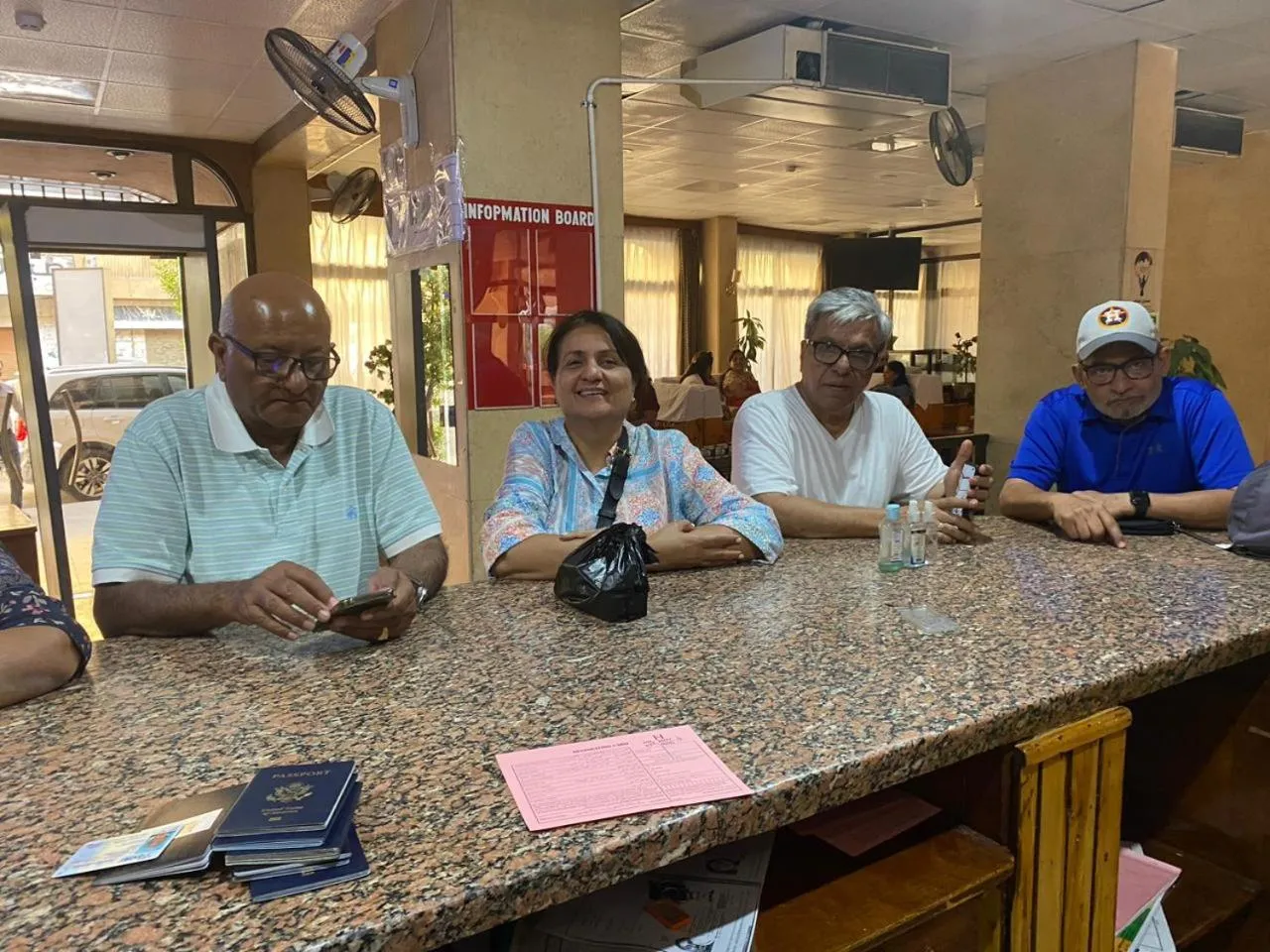 People in Shady Hotel Luxor