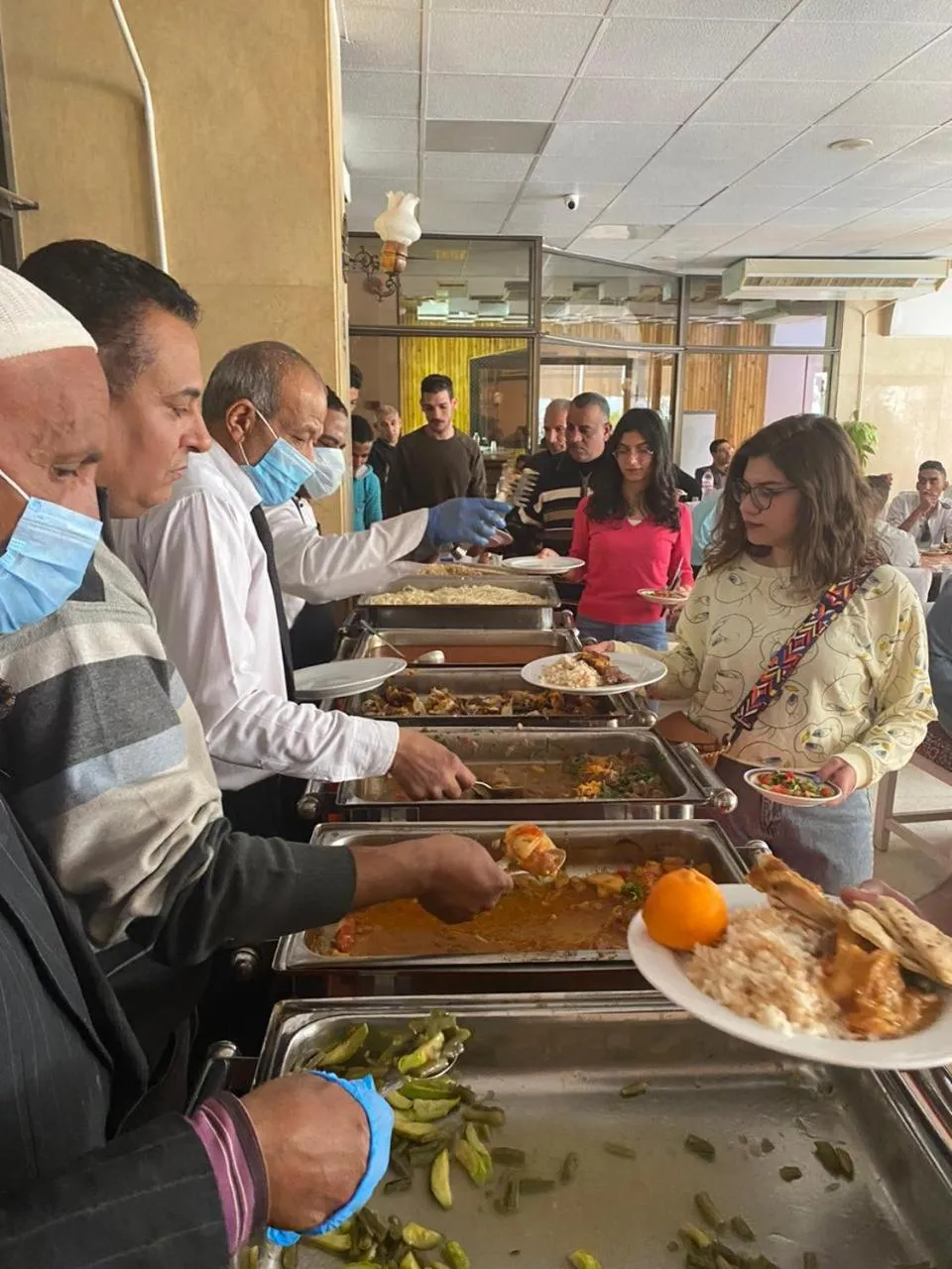 People in Shady Hotel Luxor