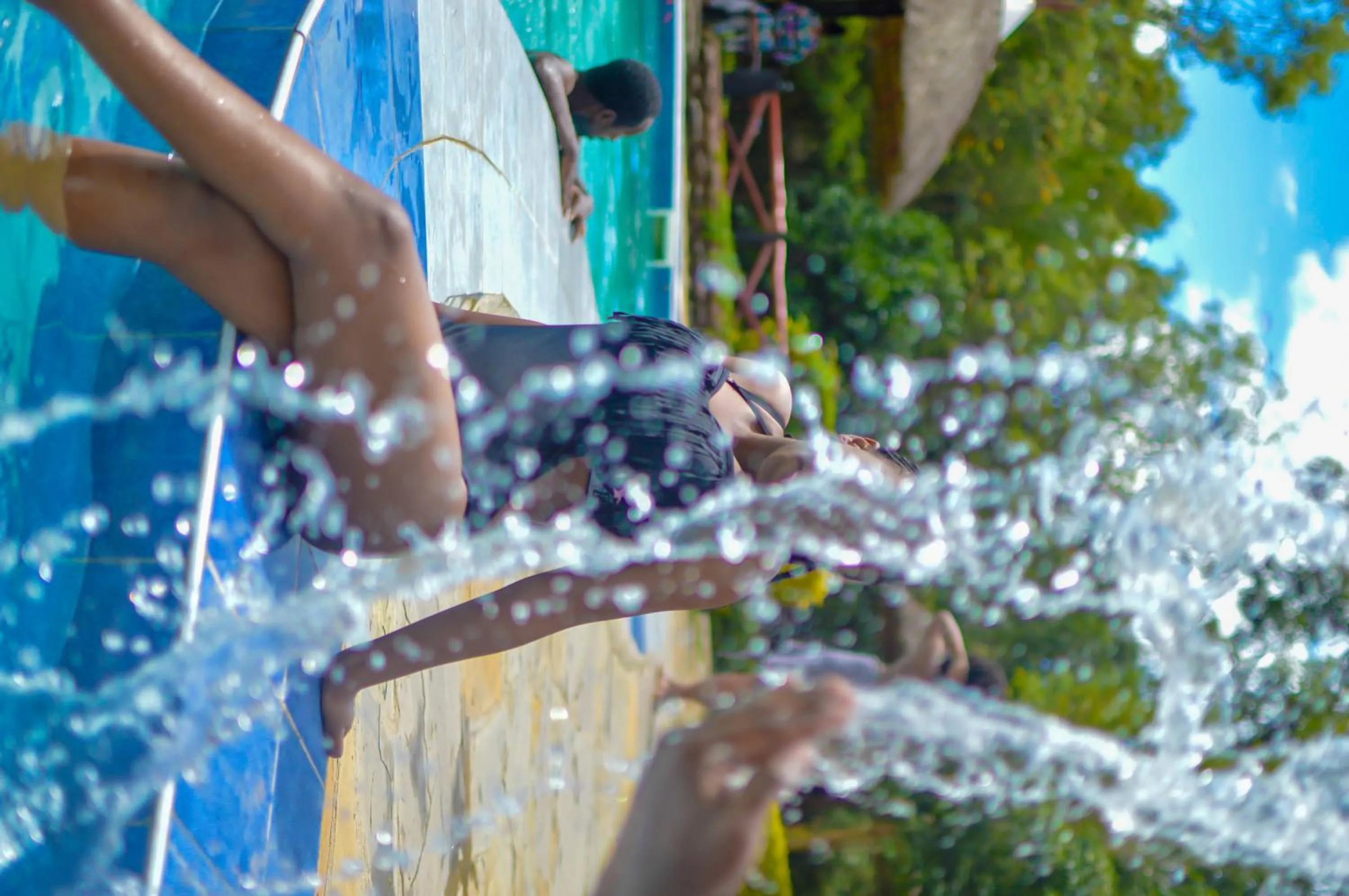 Swimming pool in Dovenest Lodge