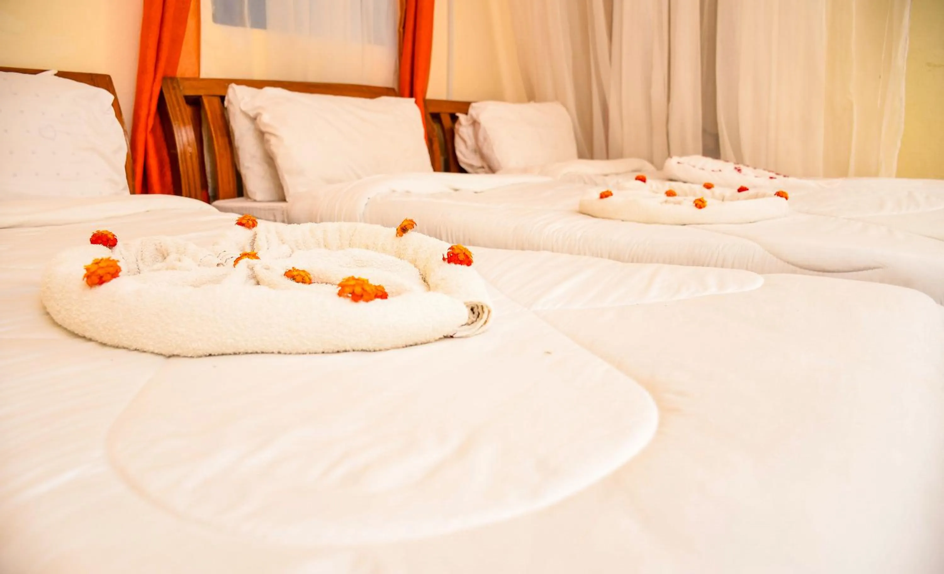 Bed in Dovenest Lodge