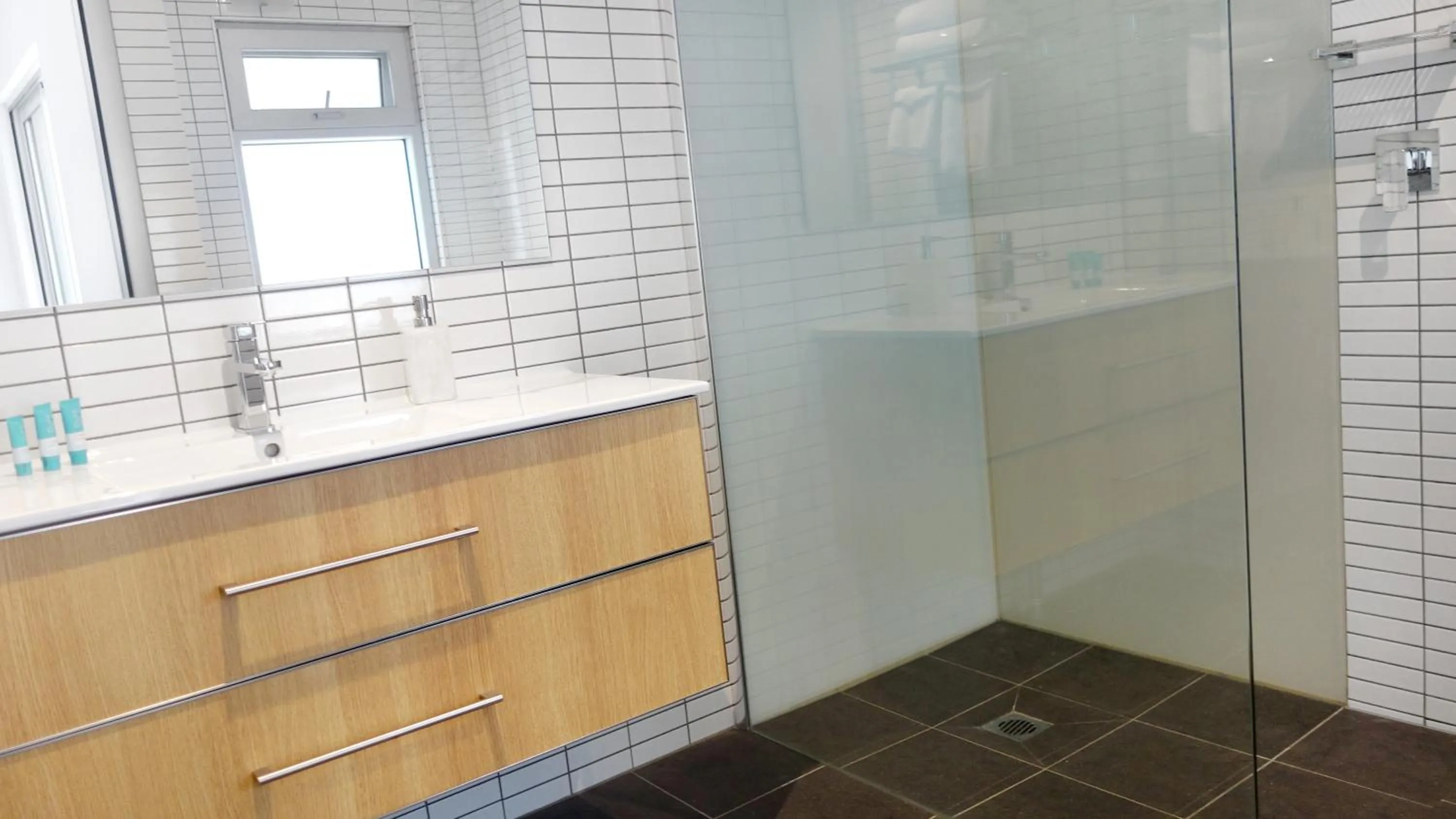 Bathroom in Semaphore Splash Apartments