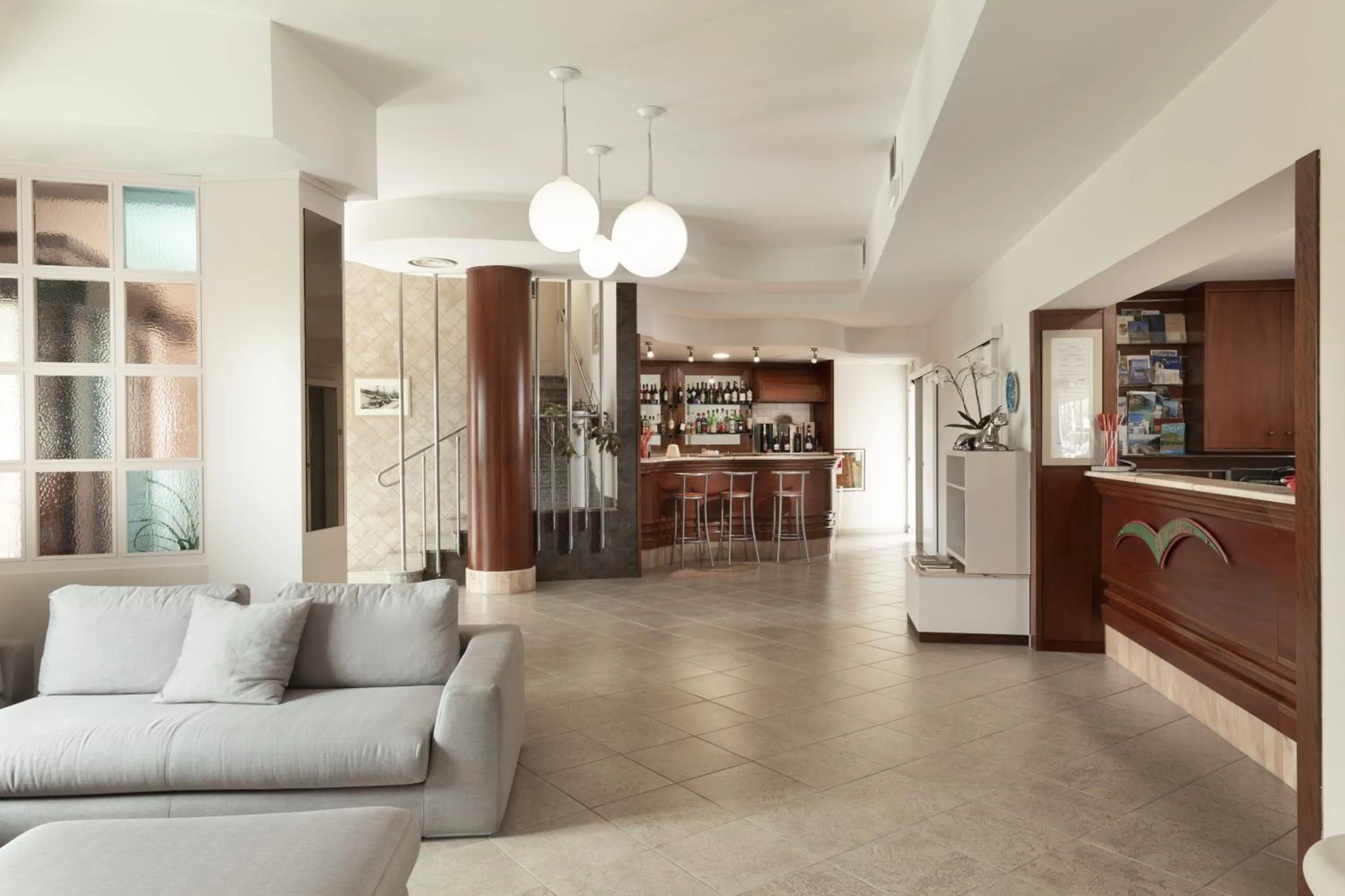 Lobby or reception in Hotel Al Gabbiano