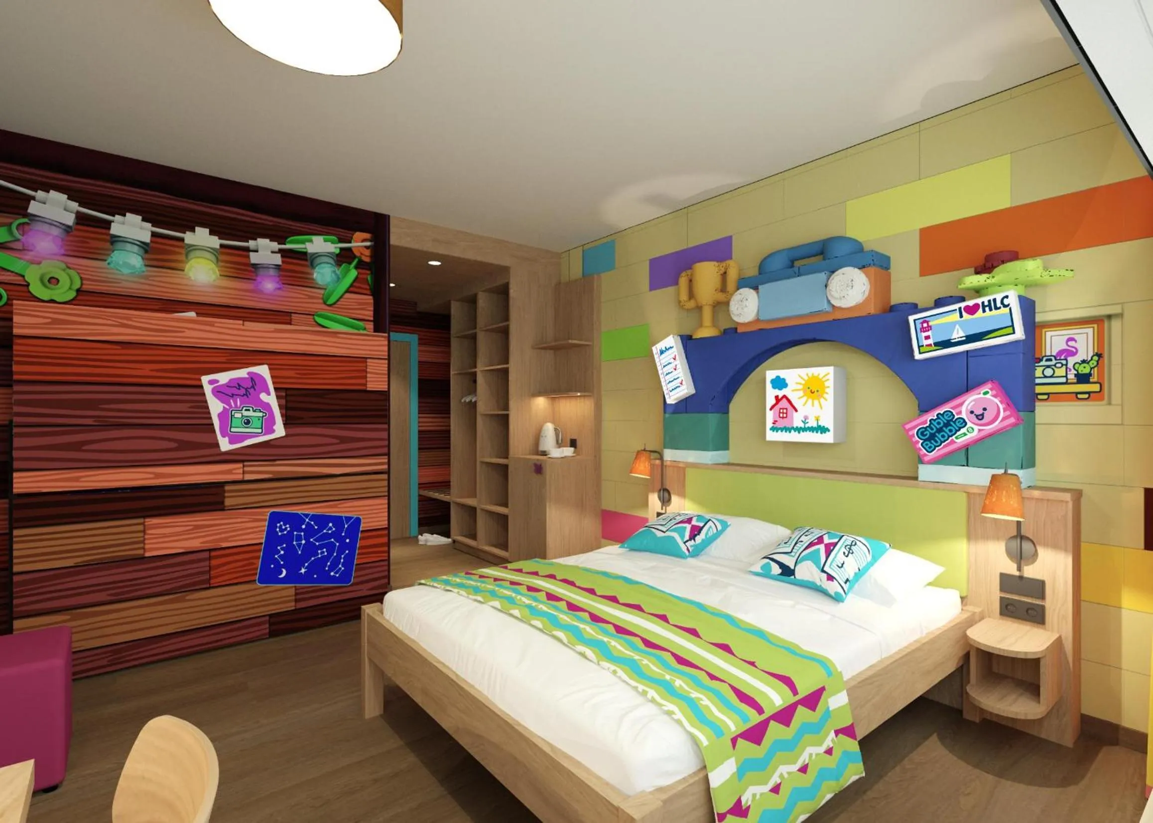 Bed in Hotel Legoland