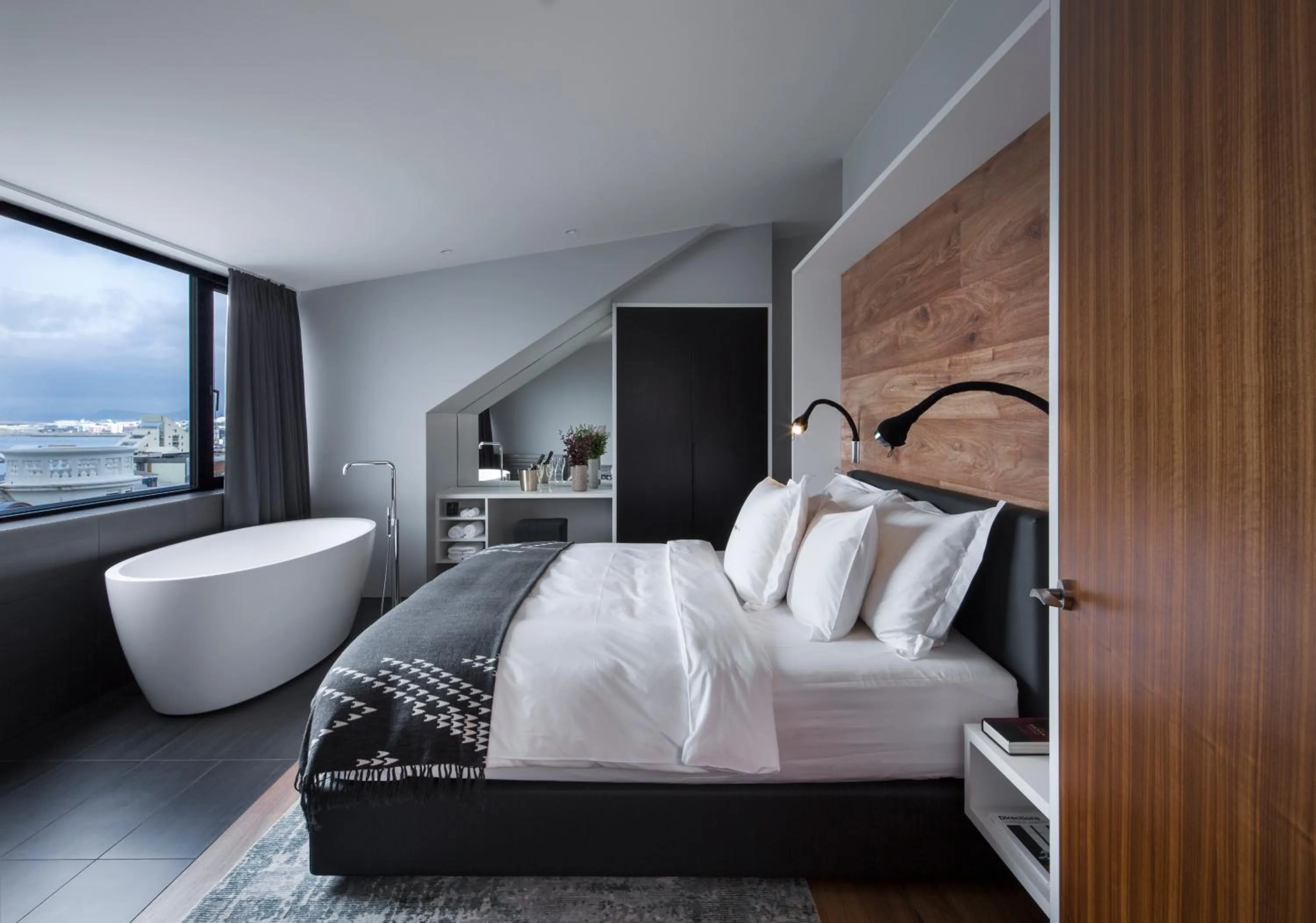Bed in ION City Hotel, Reykjavik, a Member of Design Hotels